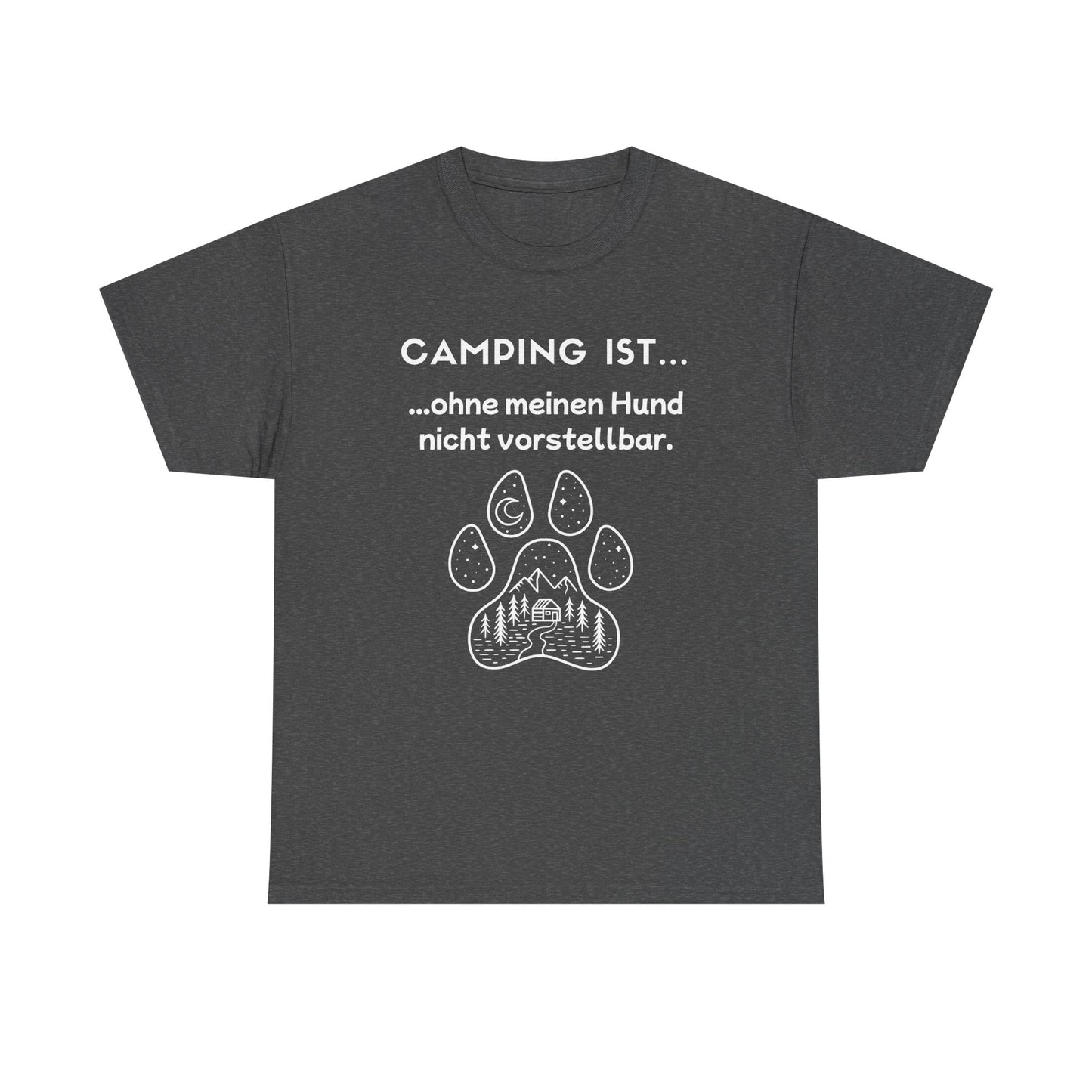 T-Shirt "Camping ist... - Hundepfote" S-5XL