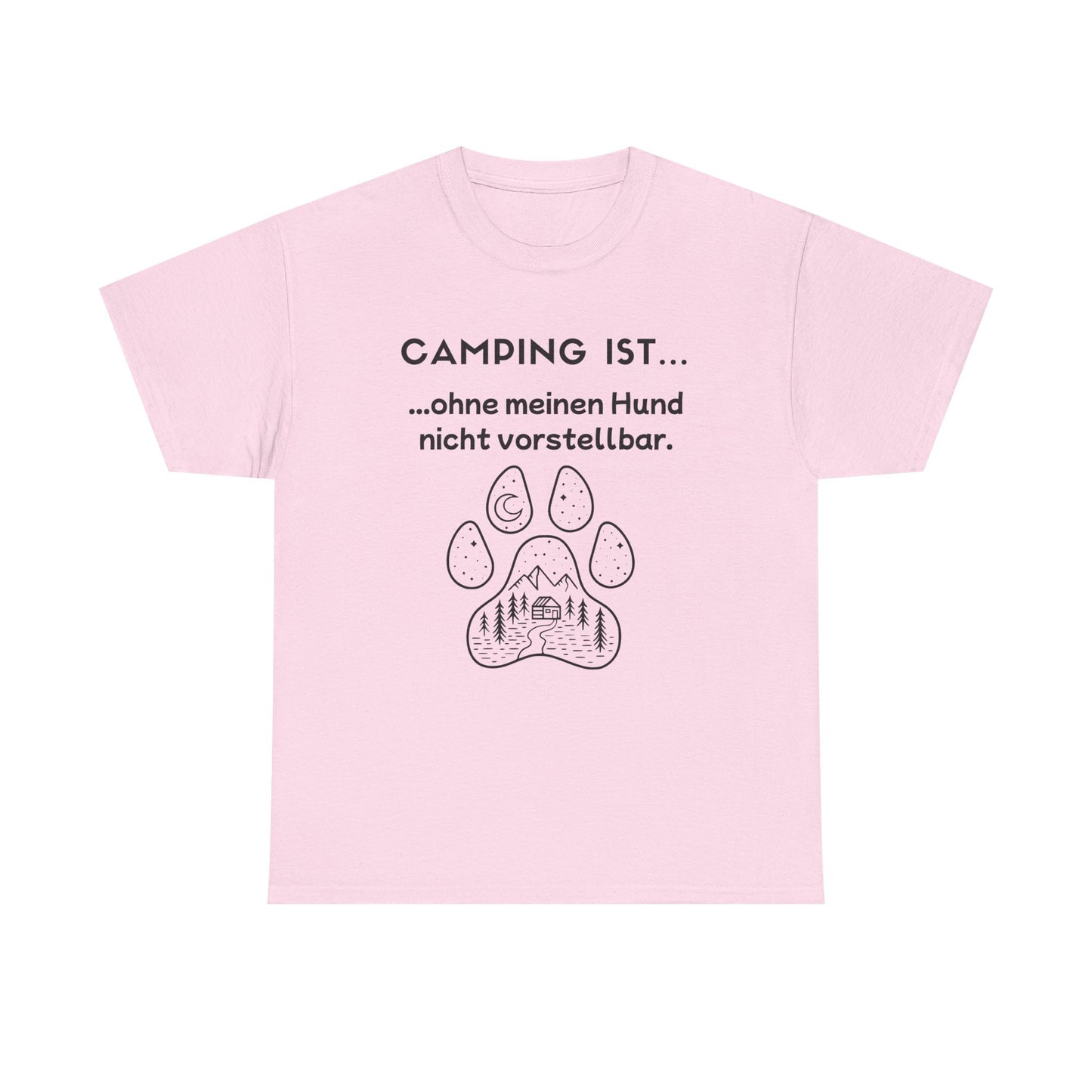 T-Shirt "Camping ist... - Hundepfote" S-5XL
