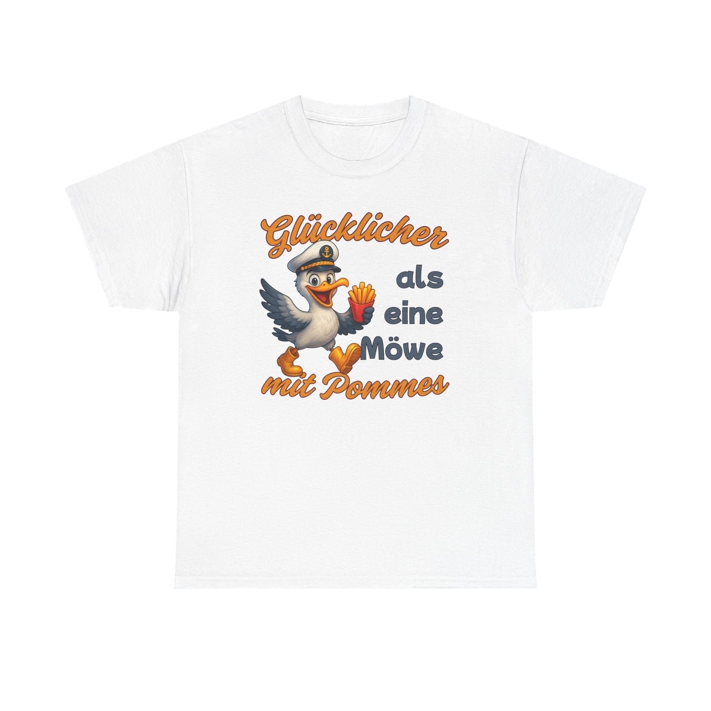 Partnerlook T-Shirt "Pommesdieb Möwe Kapitän" S-5XL