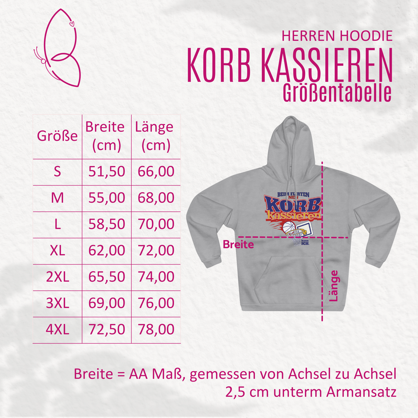 Hoodie "Korb kassieren" XS-4XL