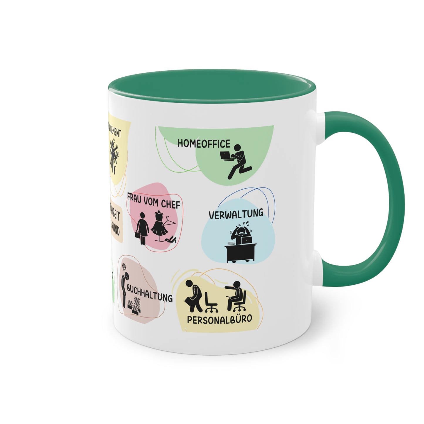 Tasse "Auf der Arbeit läuft es rund"