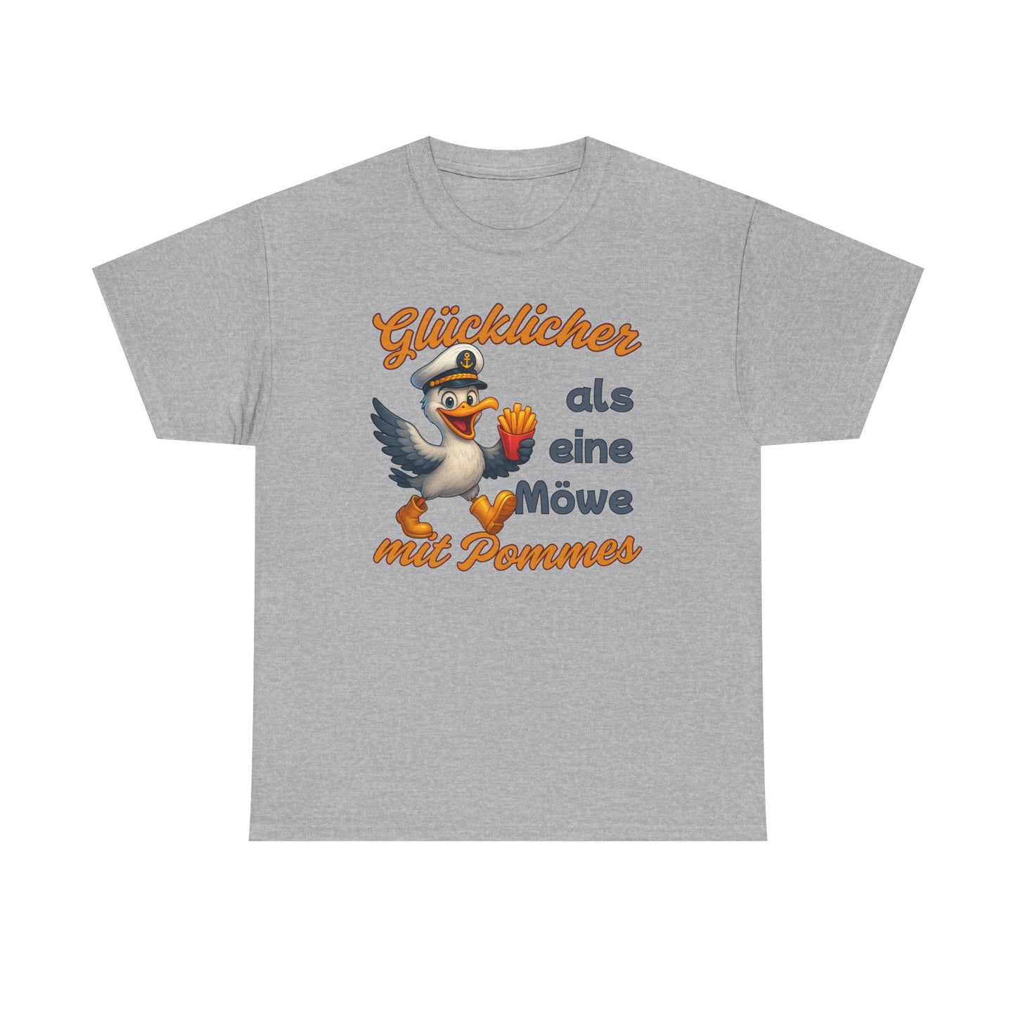 Partnerlook T-Shirt "Pommesdieb Möwe Kapitän" S-5XL