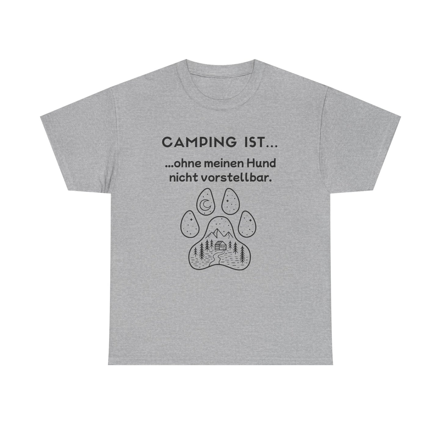 T-Shirt "Camping ist... - Hundepfote" S-5XL