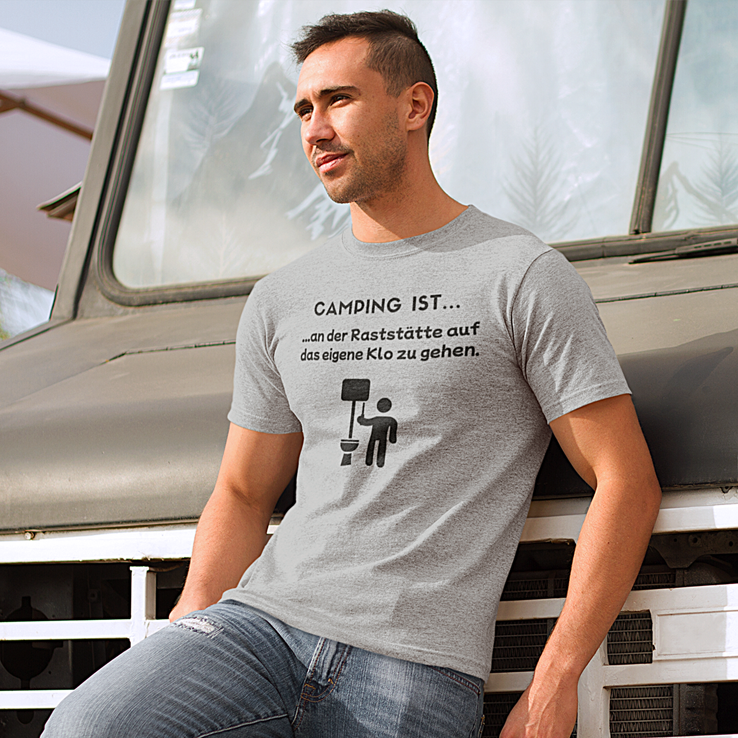 T-Shirt "Camping ist...- Klo" S-5XL