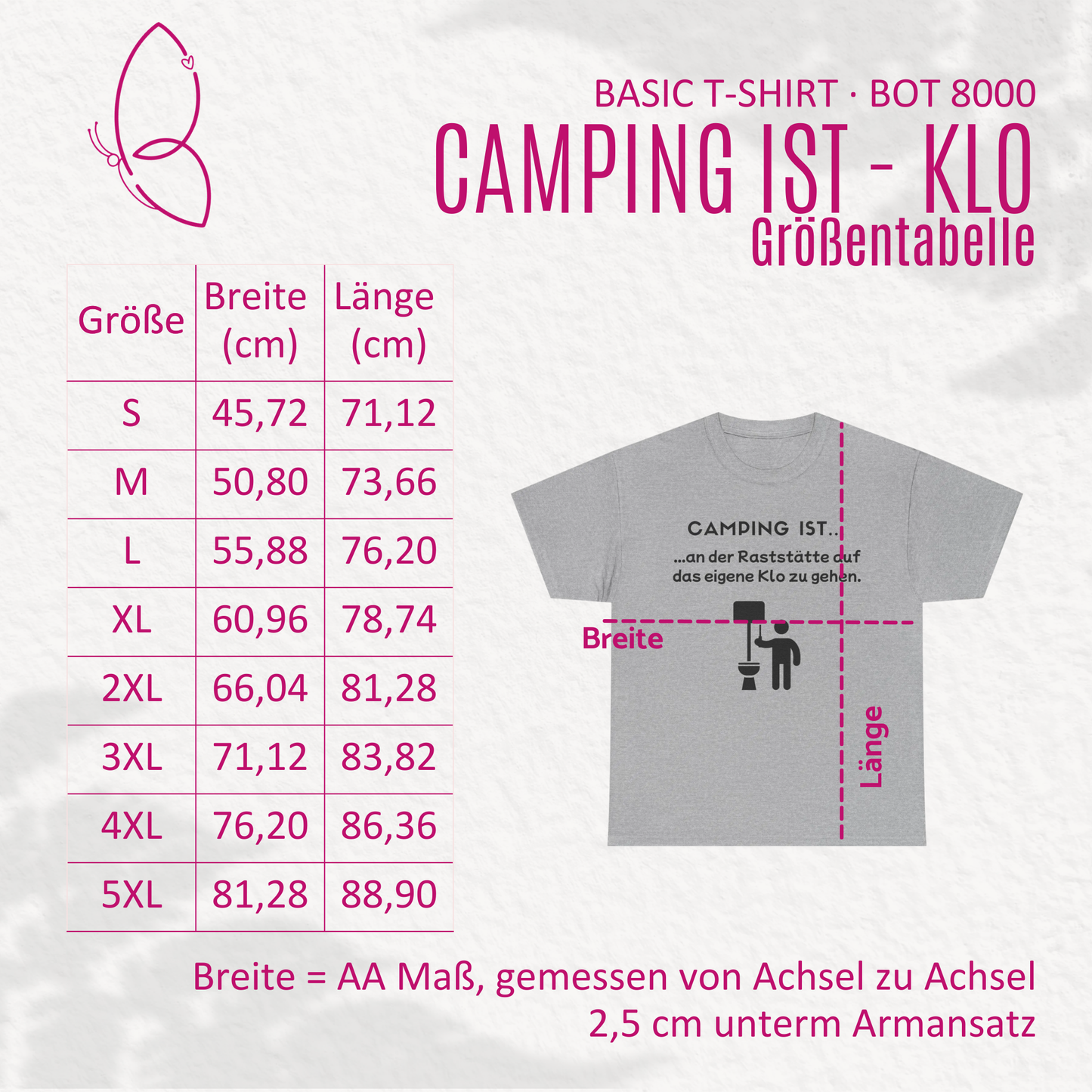 T-Shirt "Camping ist...- Klo" S-5XL