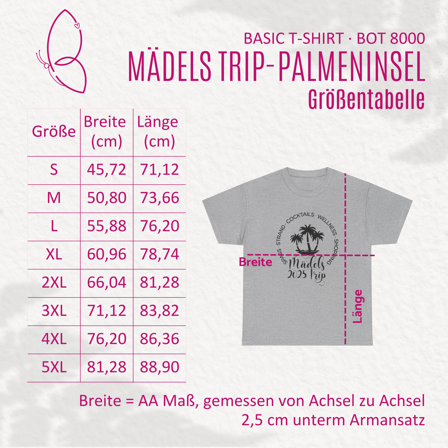 T-Shirt "Mädels Trip 2025-Palmeninsel" S-5XL
