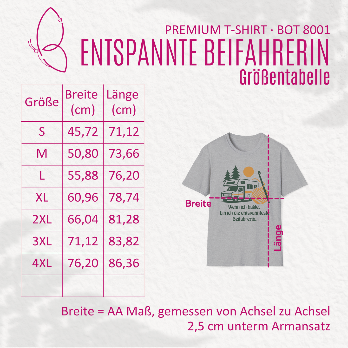 Premium T-Shirt "Wohnmobil & häkeln" S-4XL