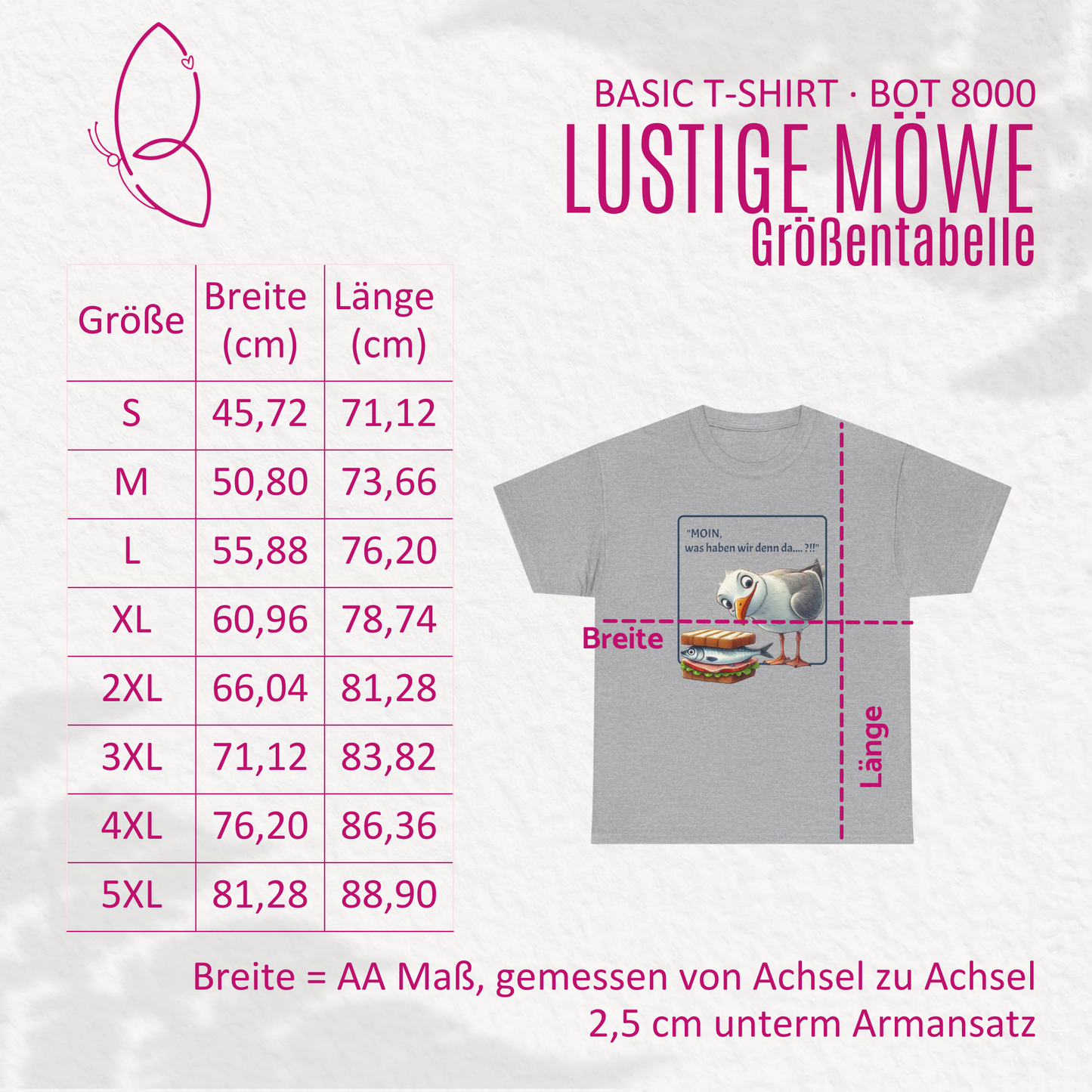 T-Shirt "Lustige Möwe" S-5XL