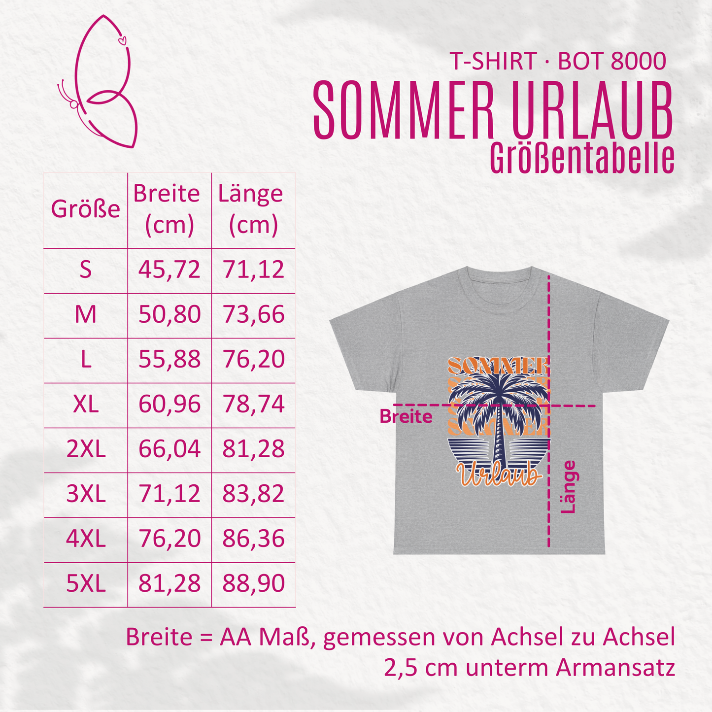 T-Shirt "Sommer Urlaub" S-5XL