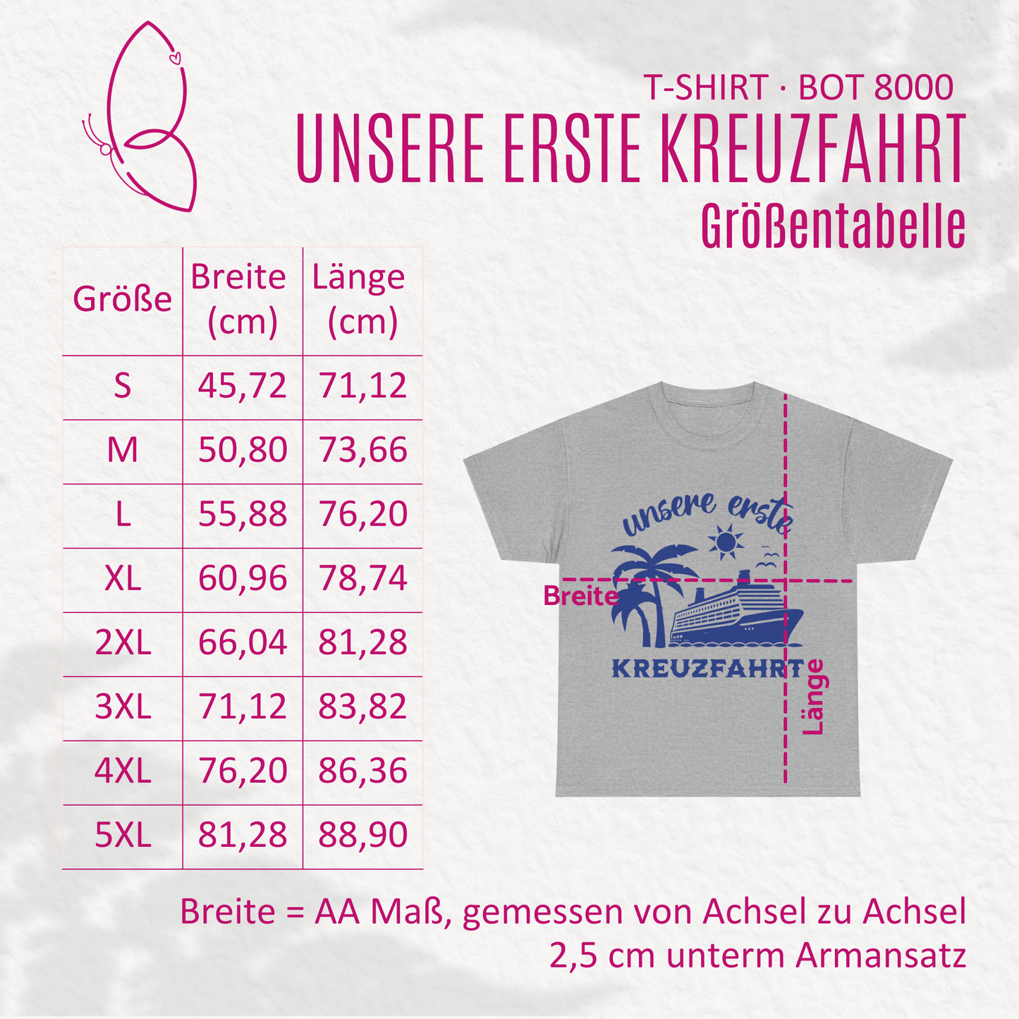 T-Shirt "Unsere erste Kreuzfahrt" S-5XL
