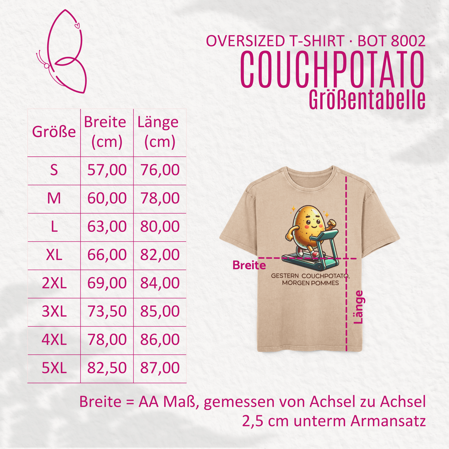 Oversize Sport/Fitness T-Shirt "Couchpotato" S-5XL