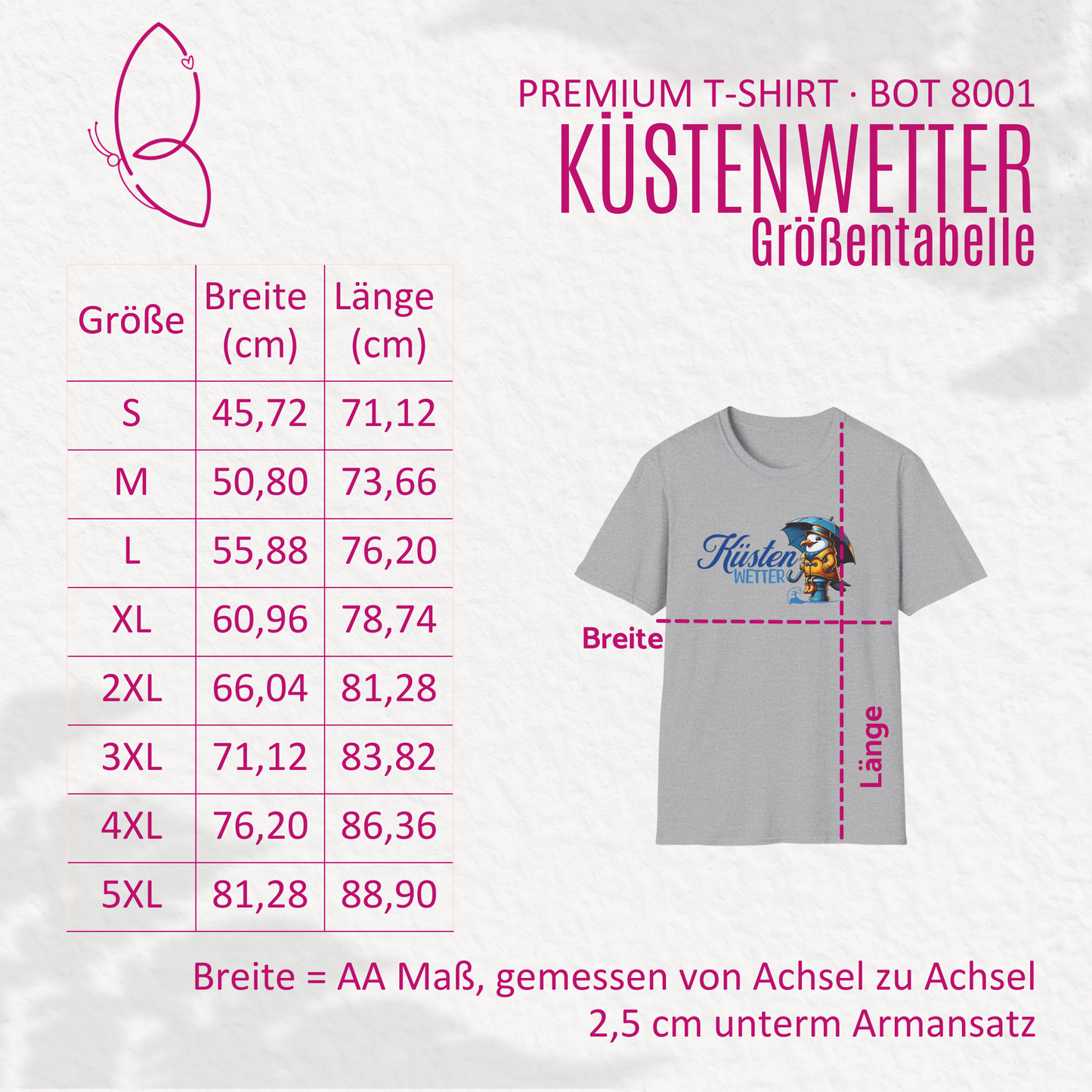 Premium T-Shirt "Küstenwetter" S-5XL