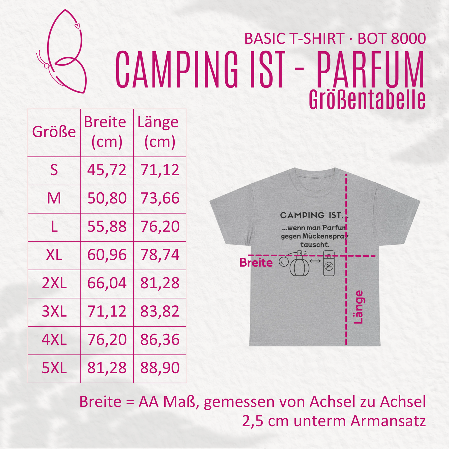 T-Shirt "Camping ist..."- Parfum S-5XL