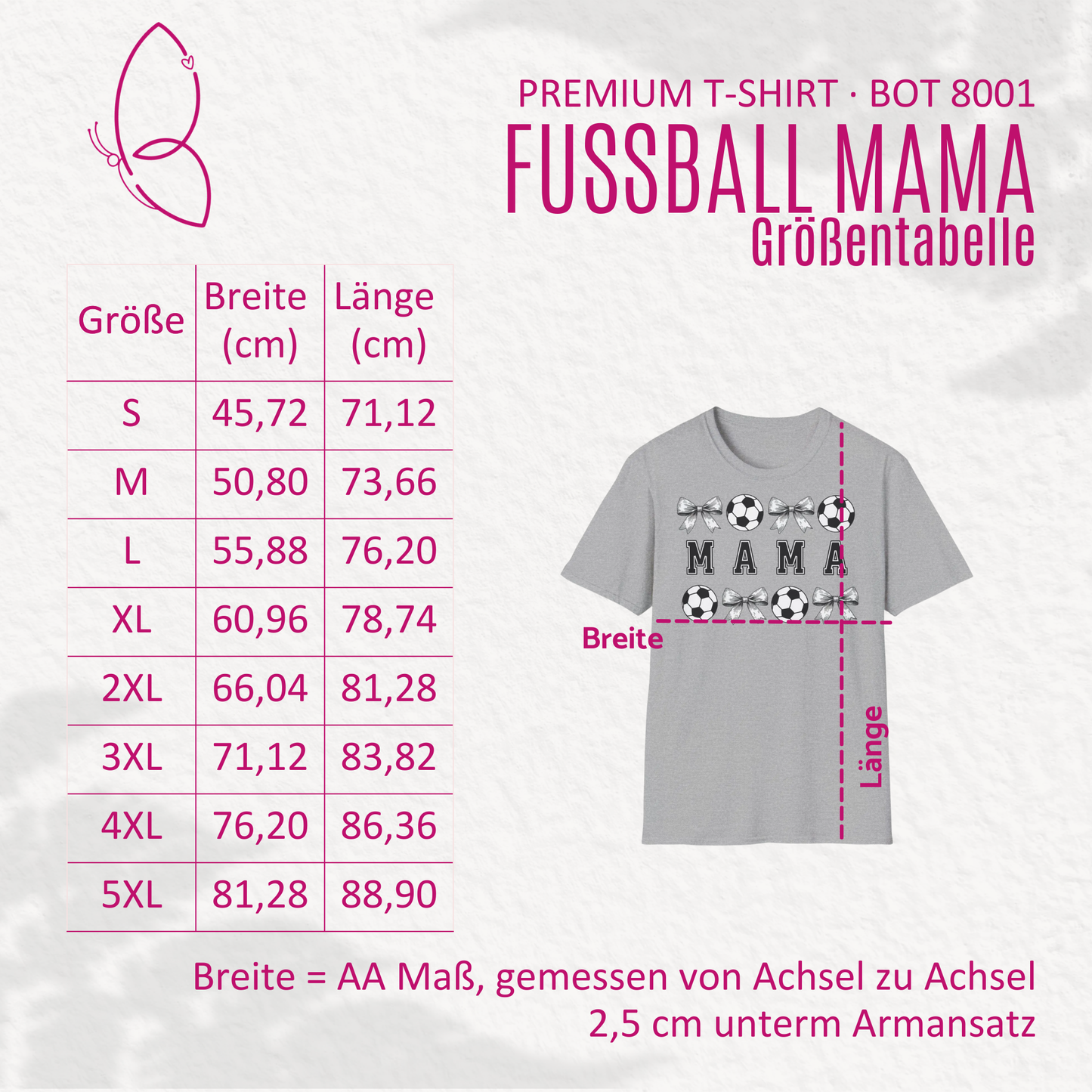 Premium T-Shirt "Fußball Mama" S-5XL