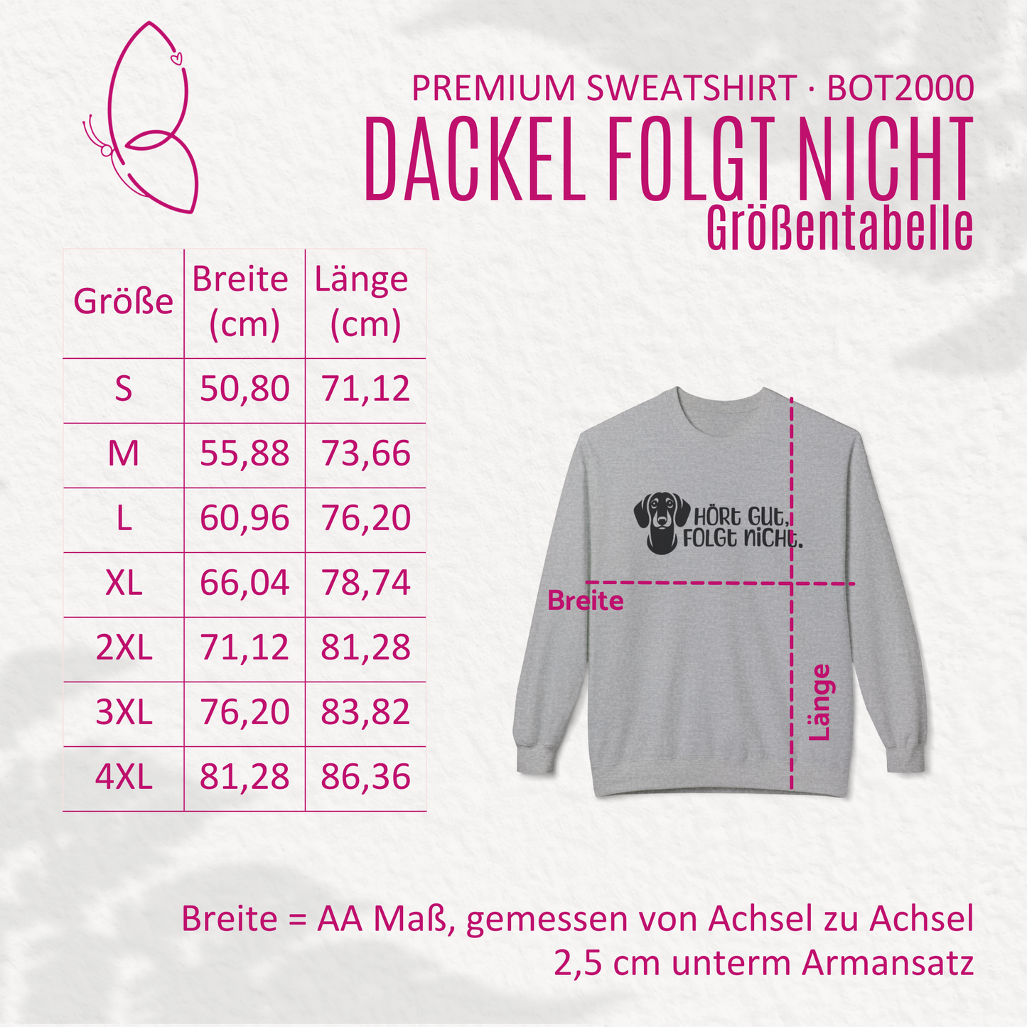 Hundehalter Premium Sweatshirt "Dackel folgt nicht" S-4XL