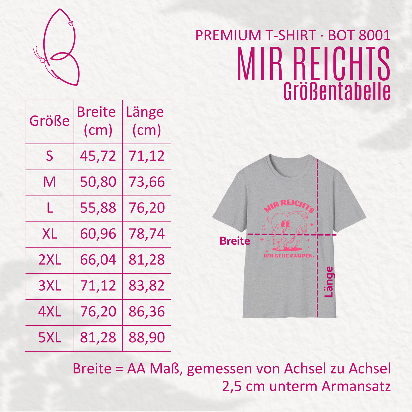Premium Retro Camping T-Shirt "Mir reichts" S-5XL