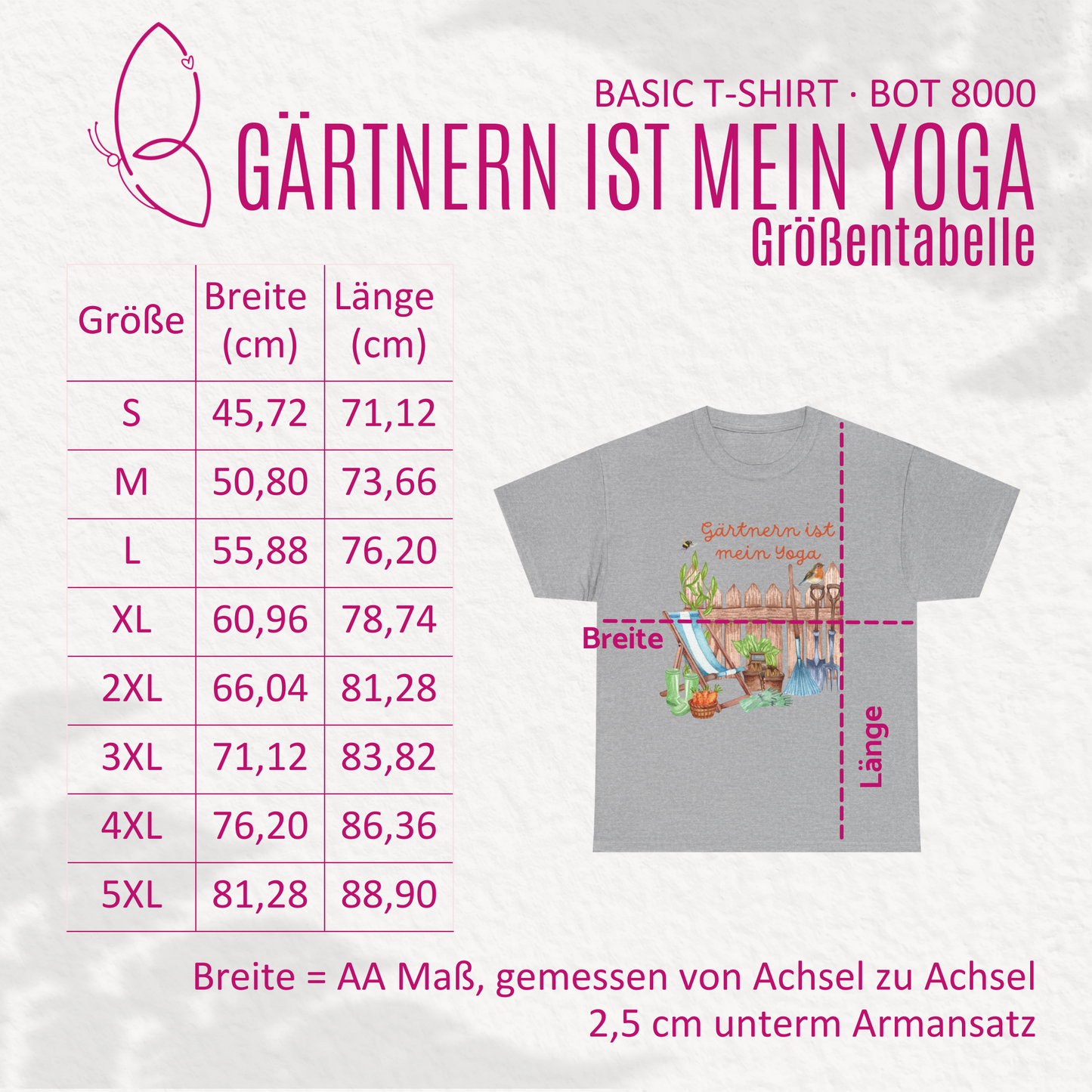 T-Shirt „Gärtnern ist mein Yoga“ S-5XL