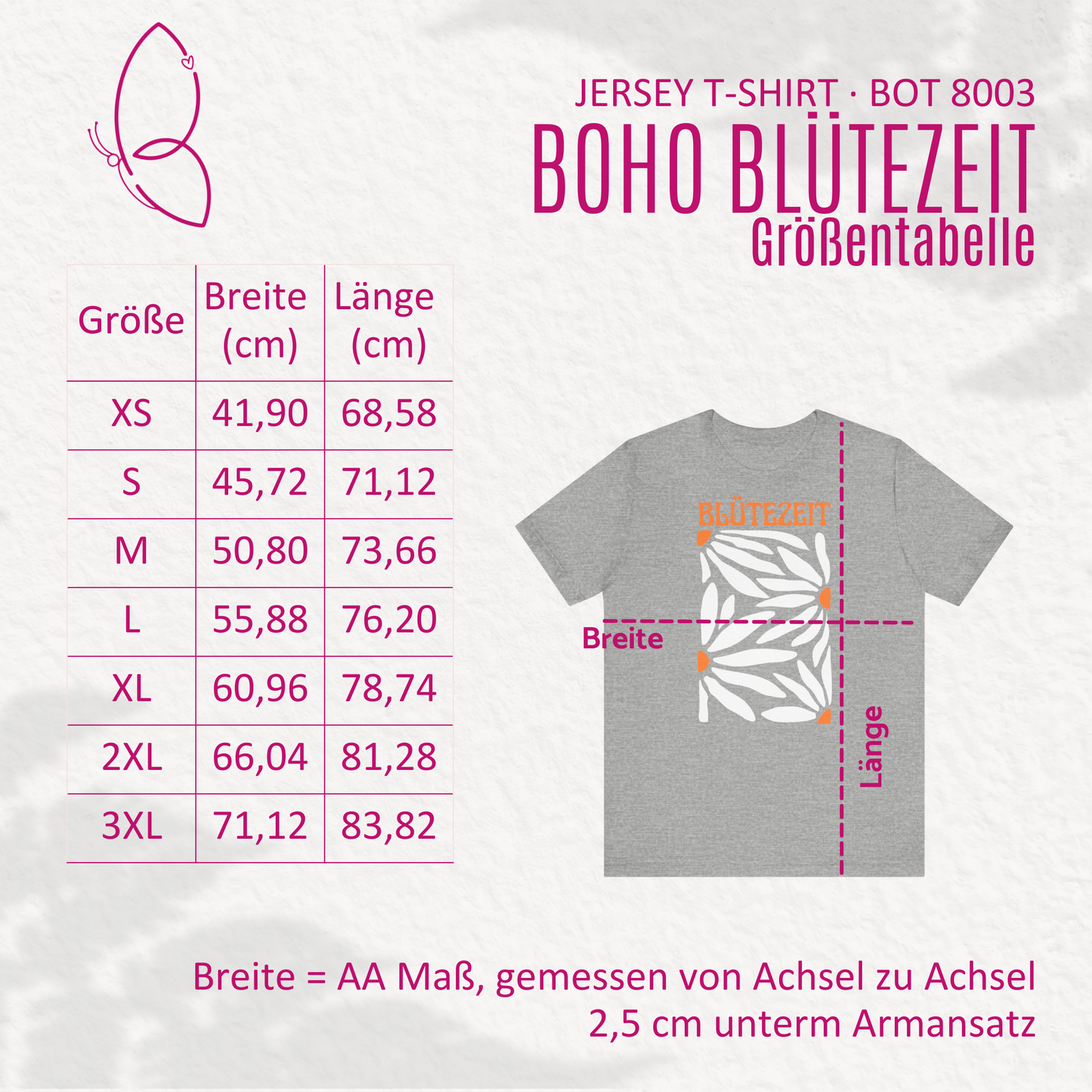 Jersey T-Shirt "Boho-Blütezeit" XS-2XL