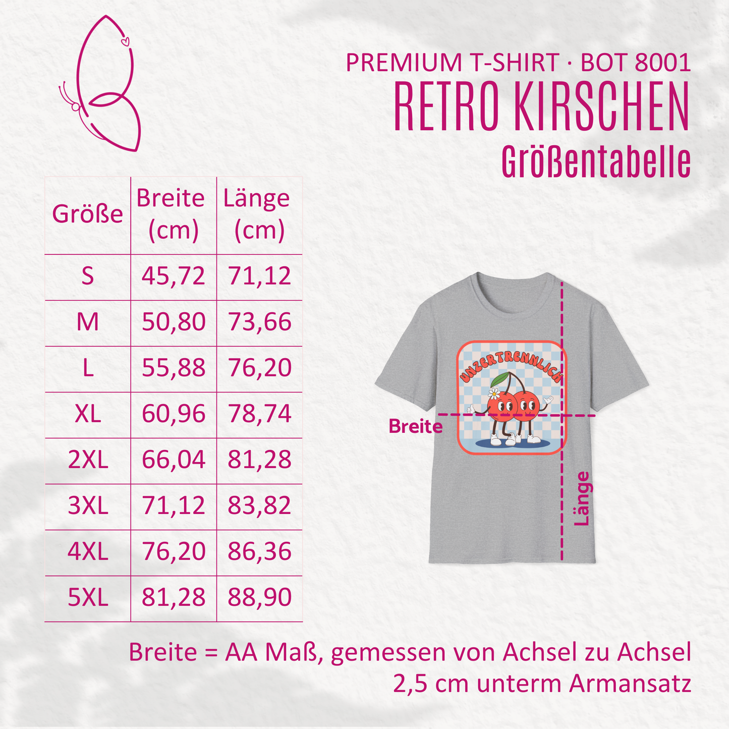 Premium T-Shirt "Retro Kirschen" S-5XL