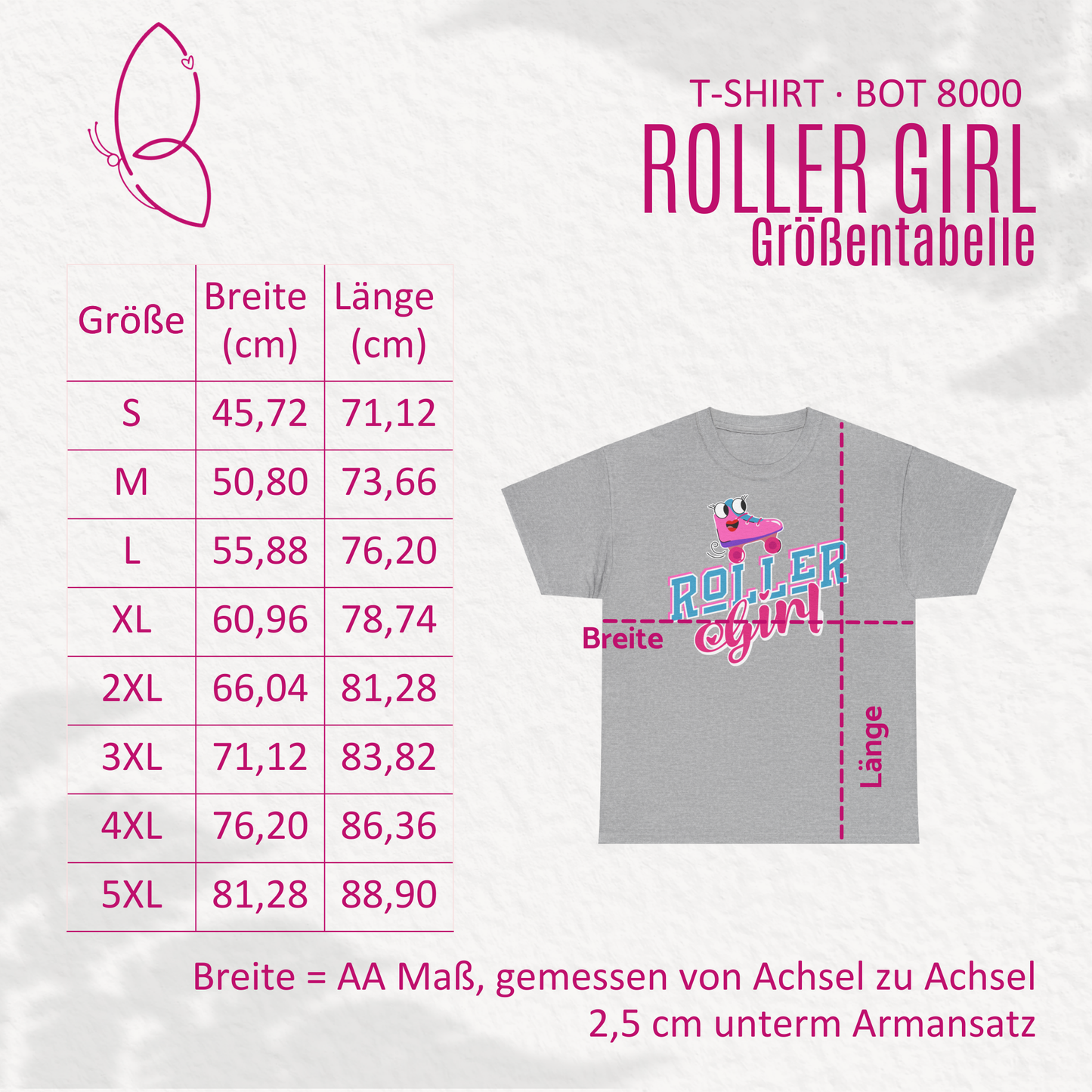 Rollschuh/Skate T-Shirt "Roller Girl" S-5XL