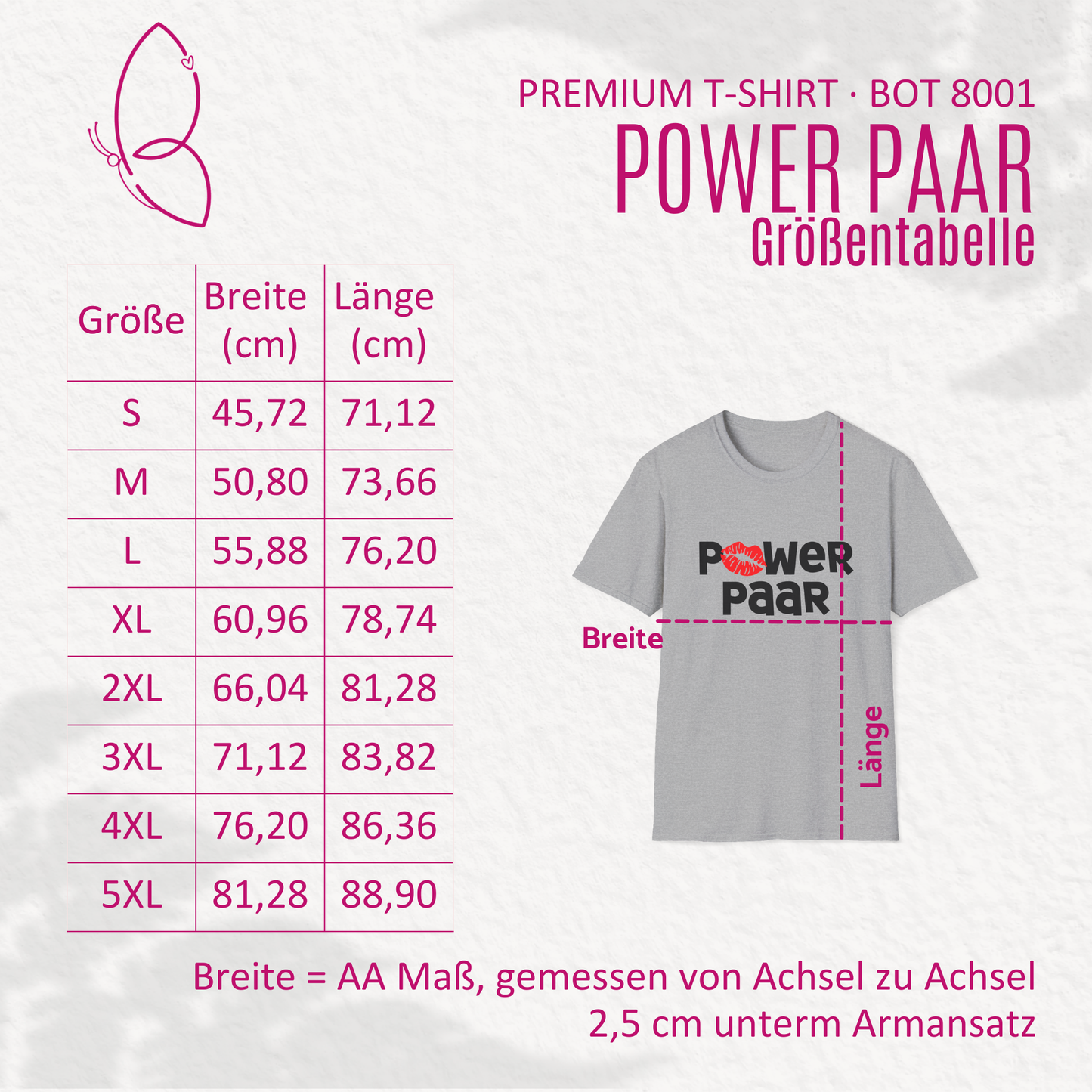 Partnerlook Premium T-Shirt "Powerpaar" S-5XL