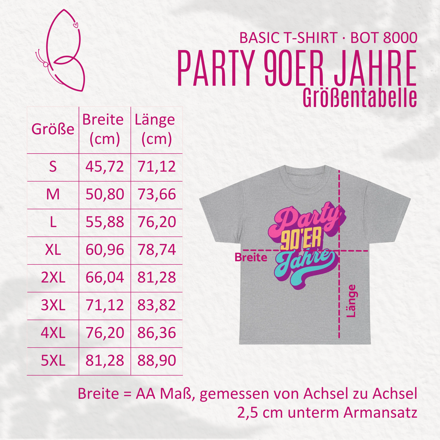 T-Shirt "Party 90er Jahre" S-5XL Retro Look