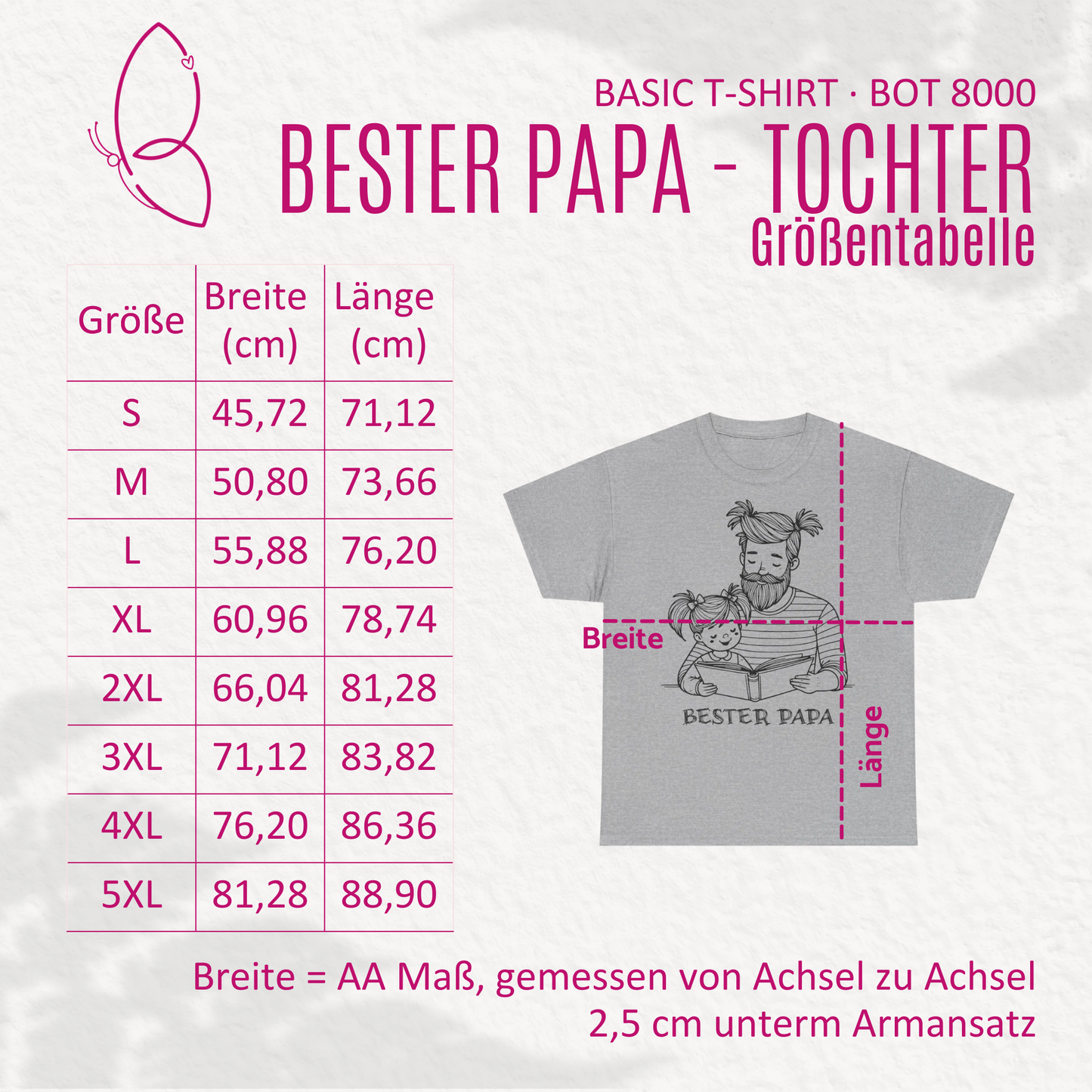 T-Shirt "Bester Papa-Tochter" S-5XL