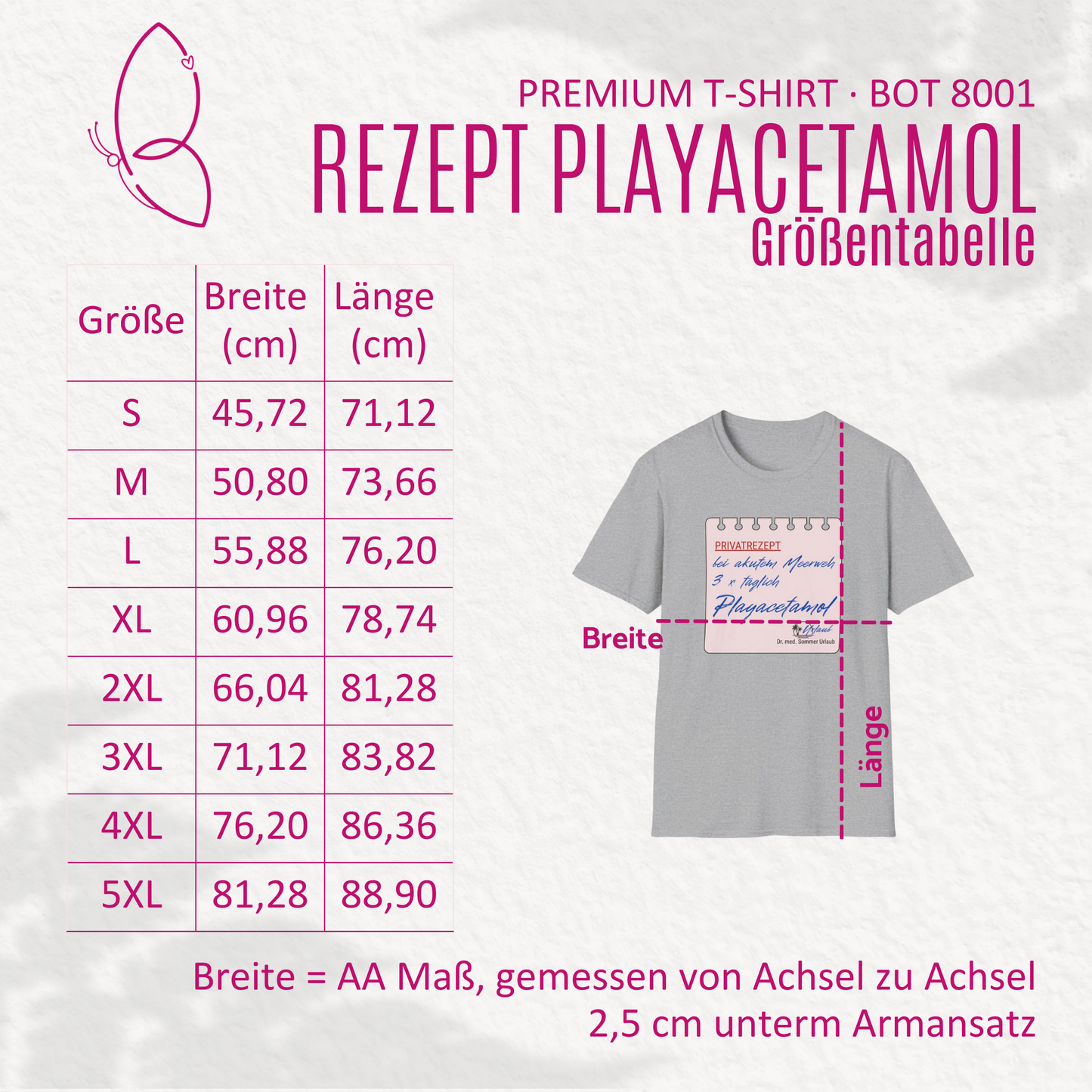 Premium T-Shirt "Rezept Playacetamol" S-5XL