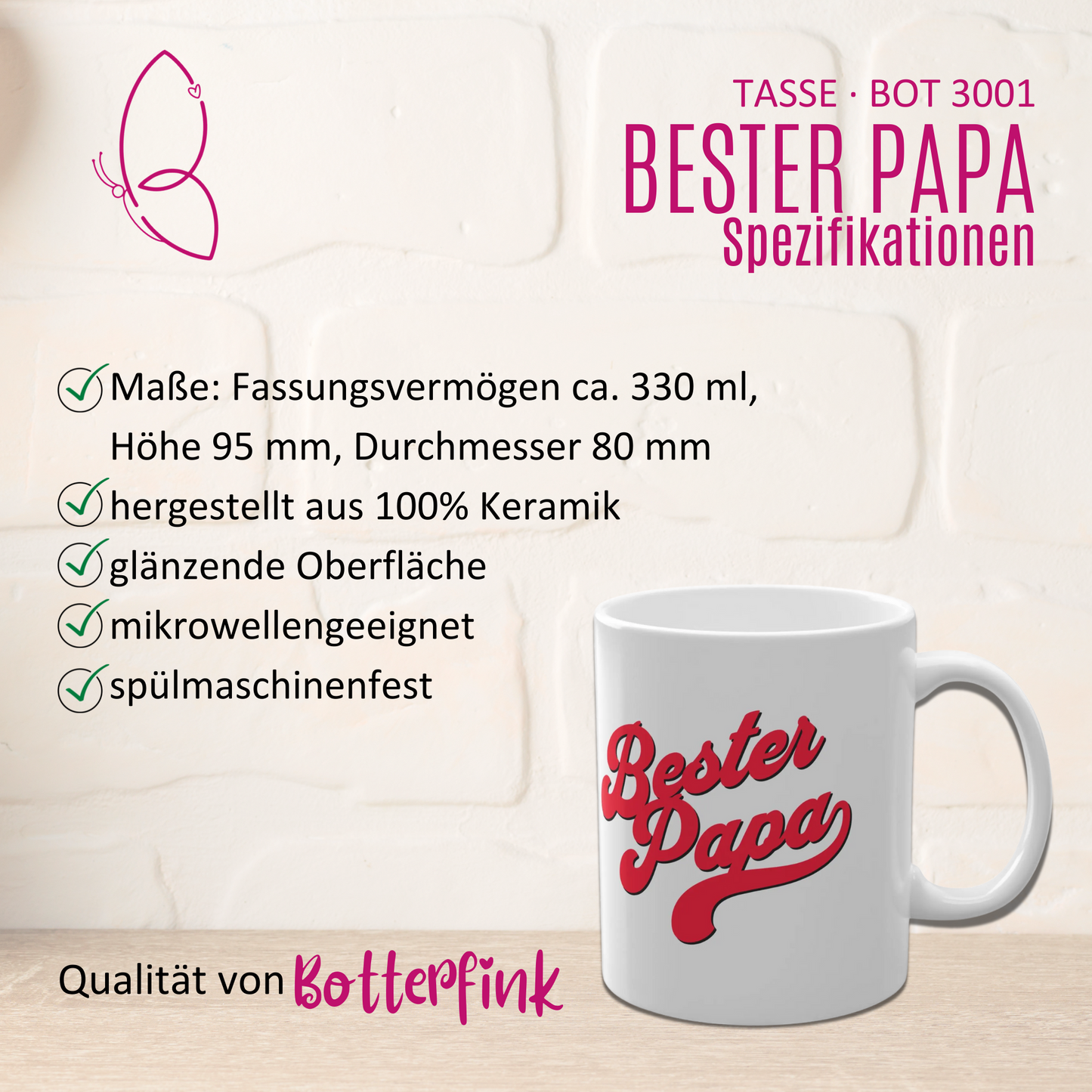 Tasse "Bester Papa"
