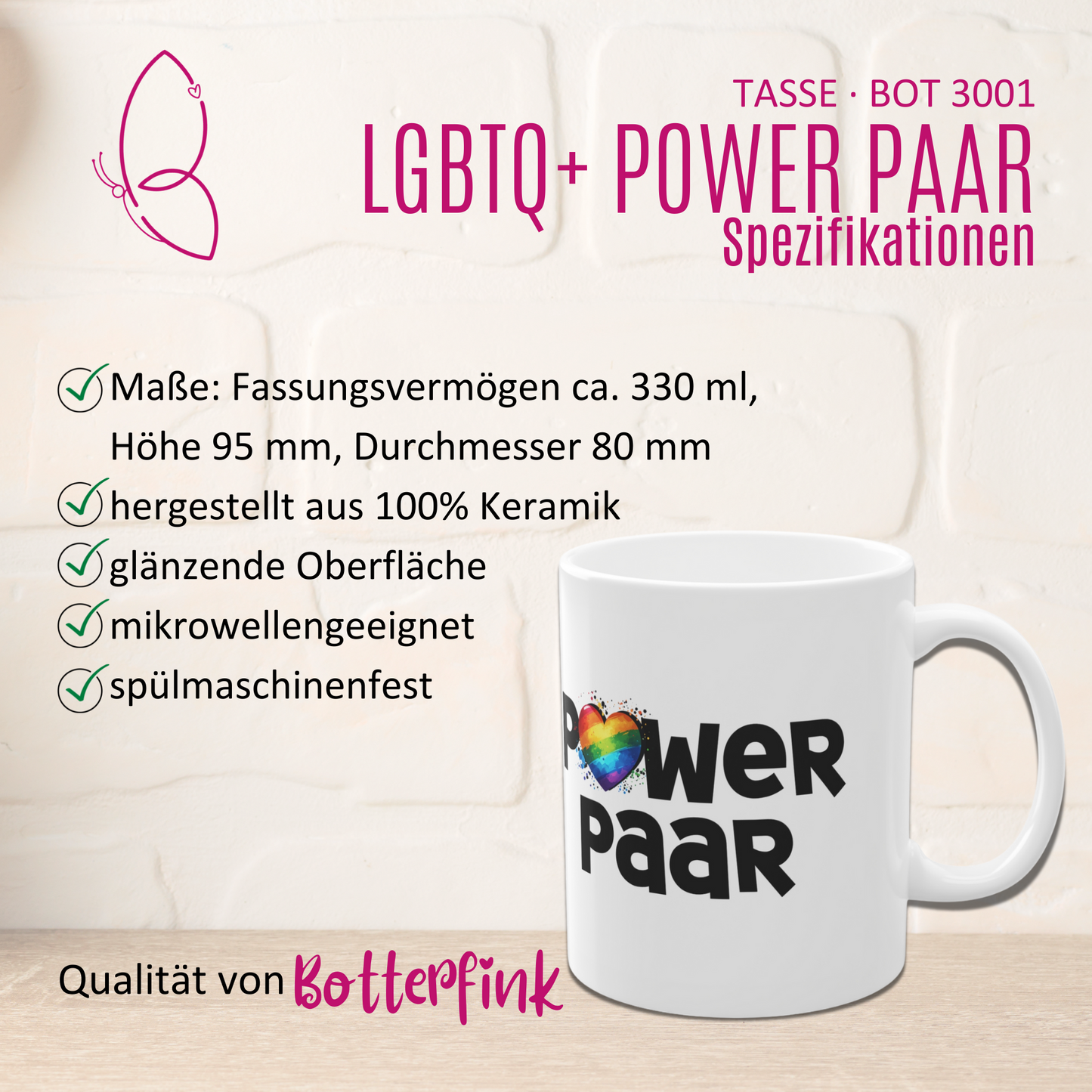 Tasse LGBTQ+ "Power Paar"