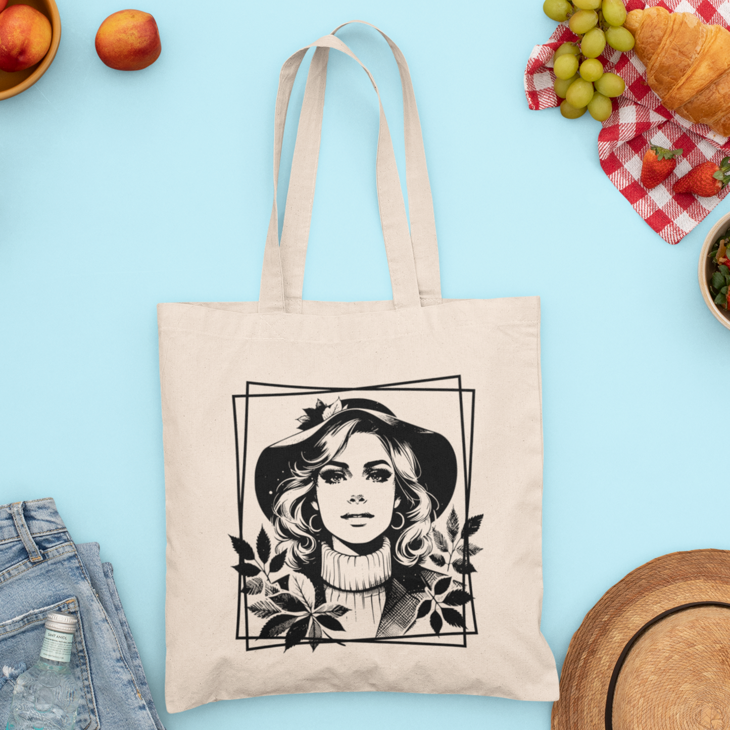 Tragetasche "Tagtraum" aus 100% Baumwolle