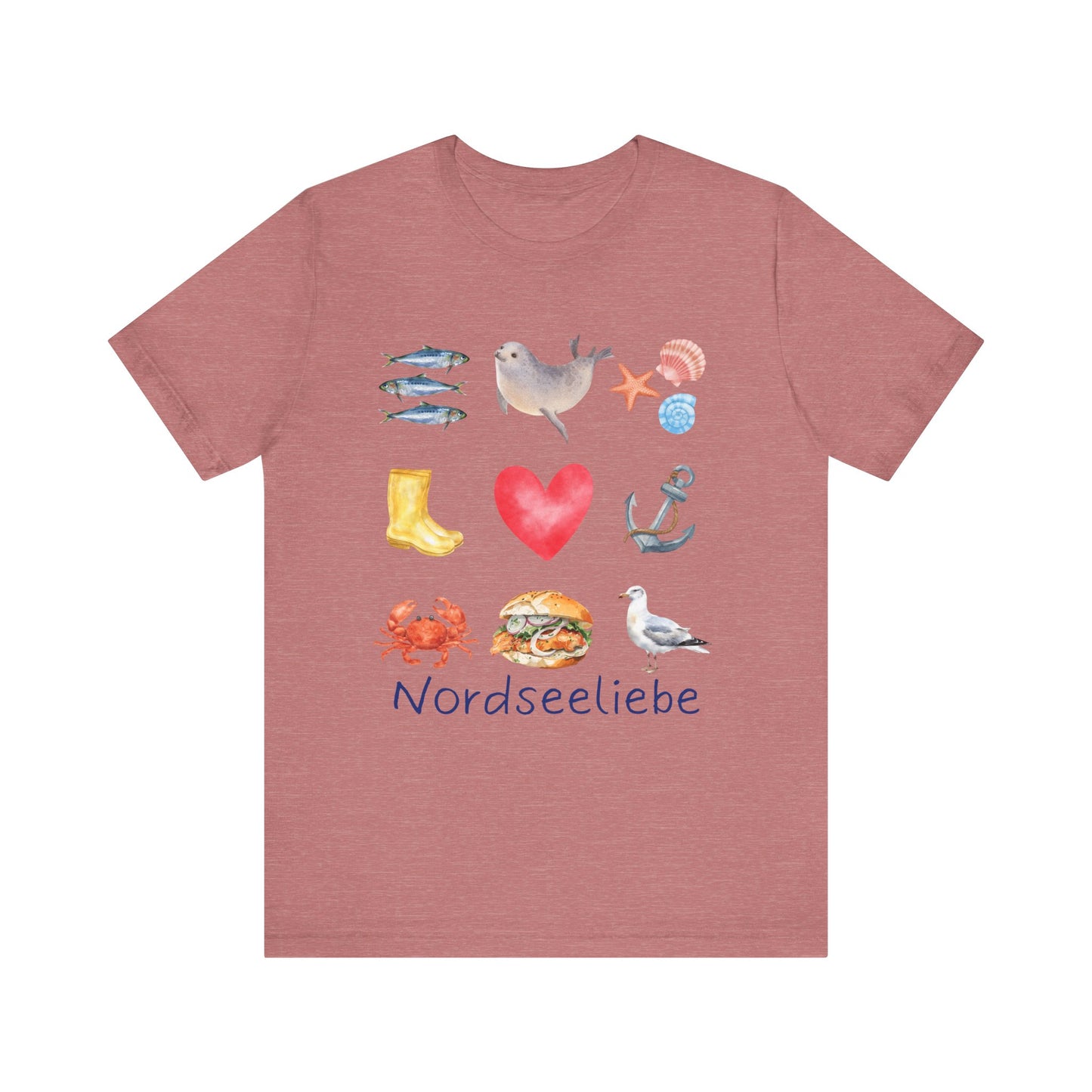 Jersey T-Shirt "Nordseeliebe" XS-2XL