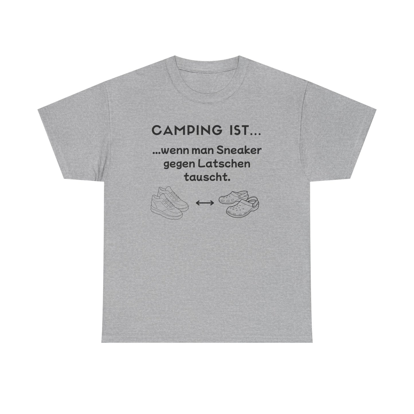 T-Shirt "Camping ist..."- Sneaker S-5XL