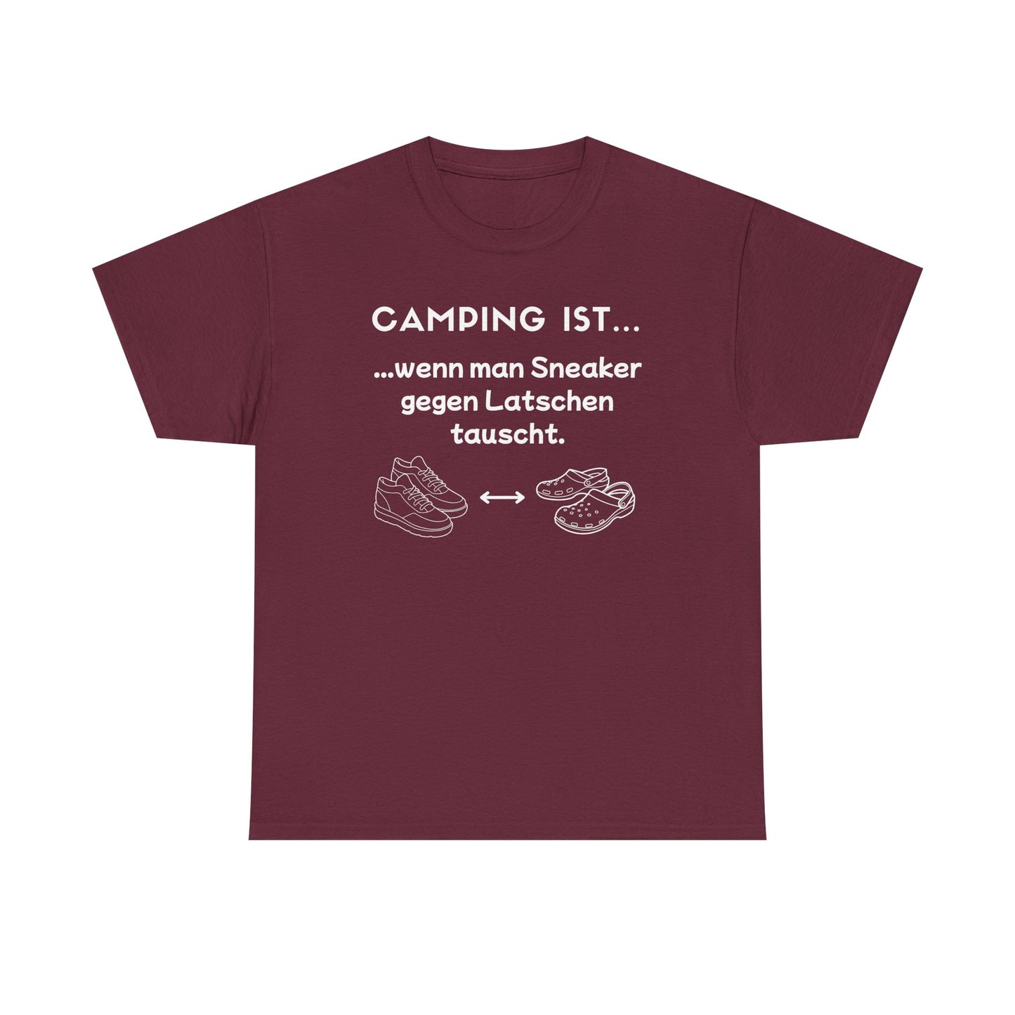 T-Shirt "Camping ist..."- Sneaker S-5XL