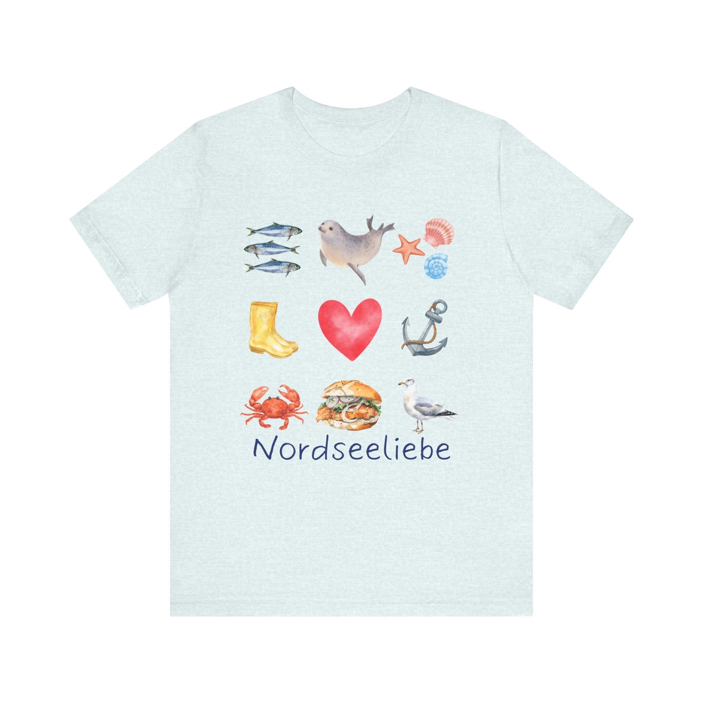 Jersey T-Shirt "Nordseeliebe" XS-2XL