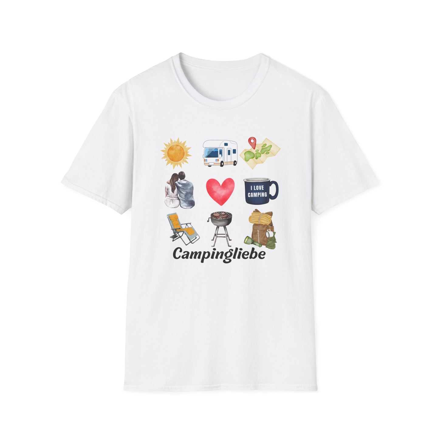 Premium T-Shirt "Campingliebe" bis 5XL