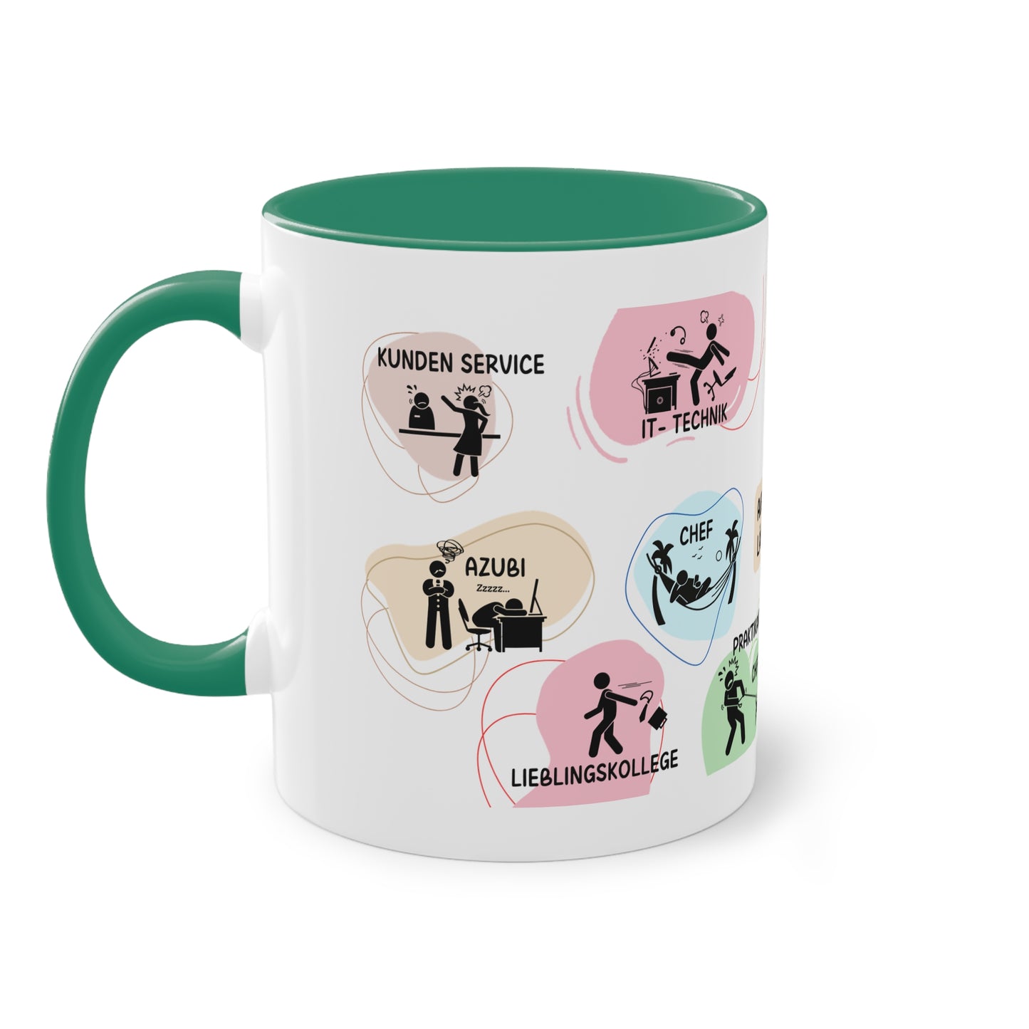Tasse "Auf der Arbeit läuft es rund"