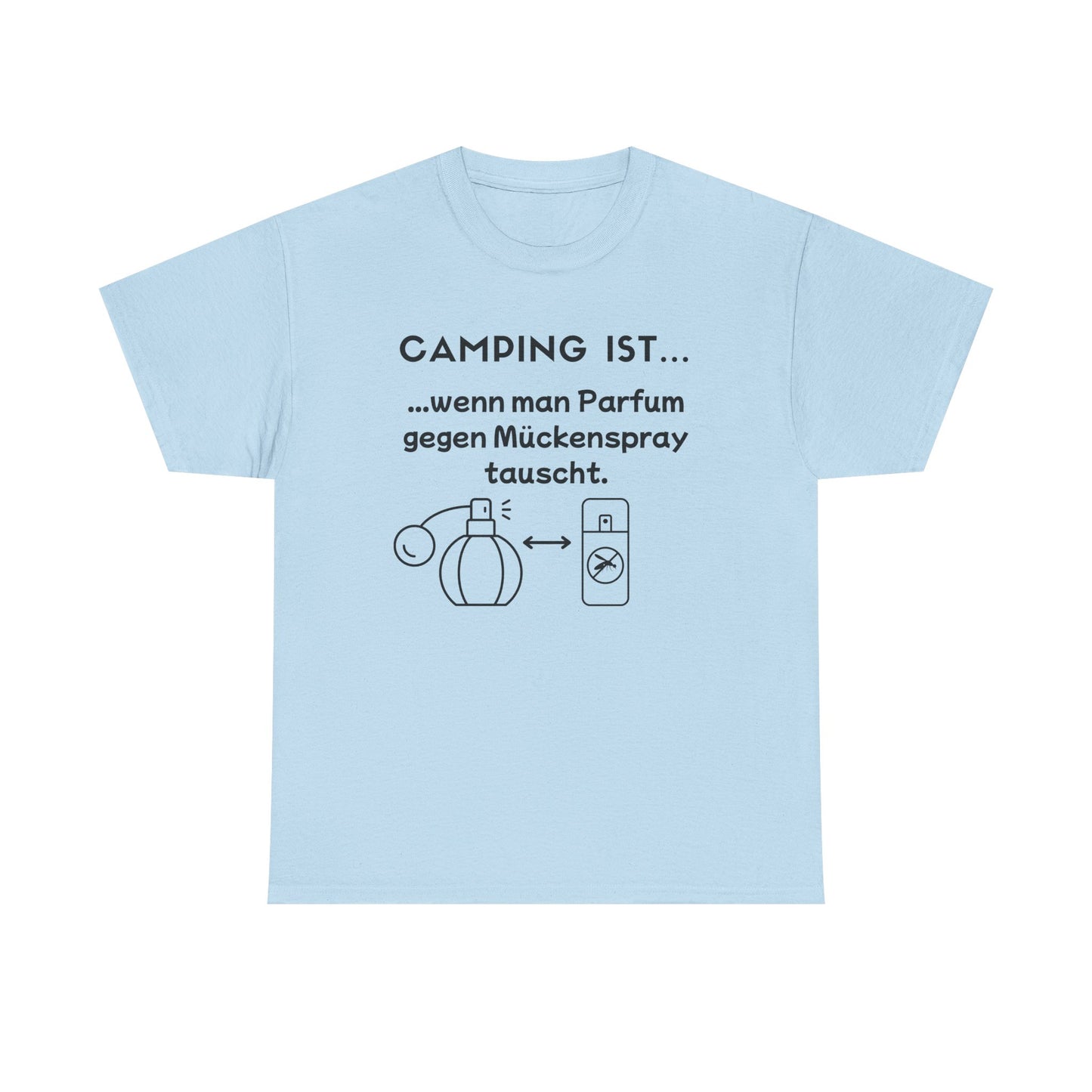 T-Shirt "Camping ist..."- Parfum S-5XL