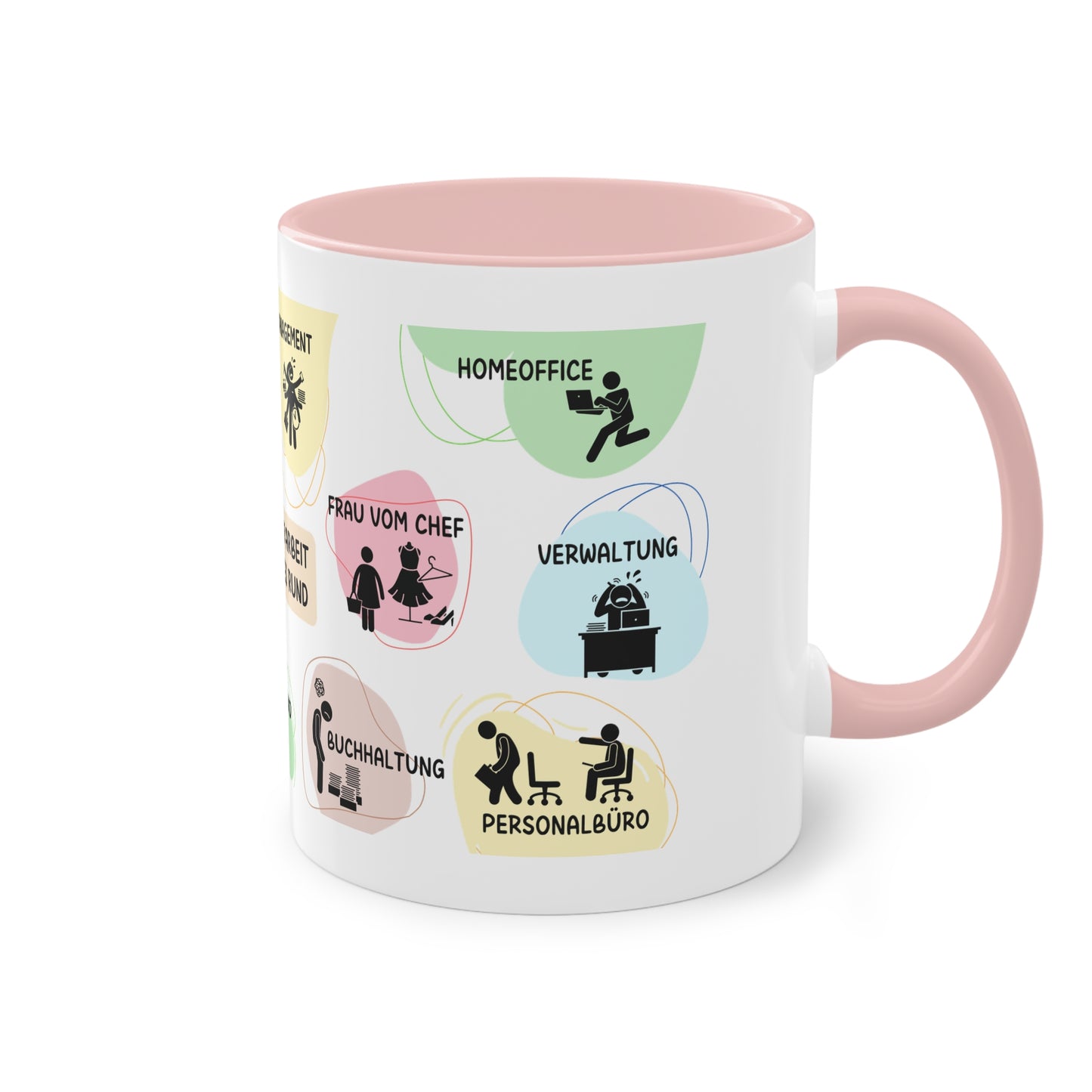 Tasse "Auf der Arbeit läuft es rund"