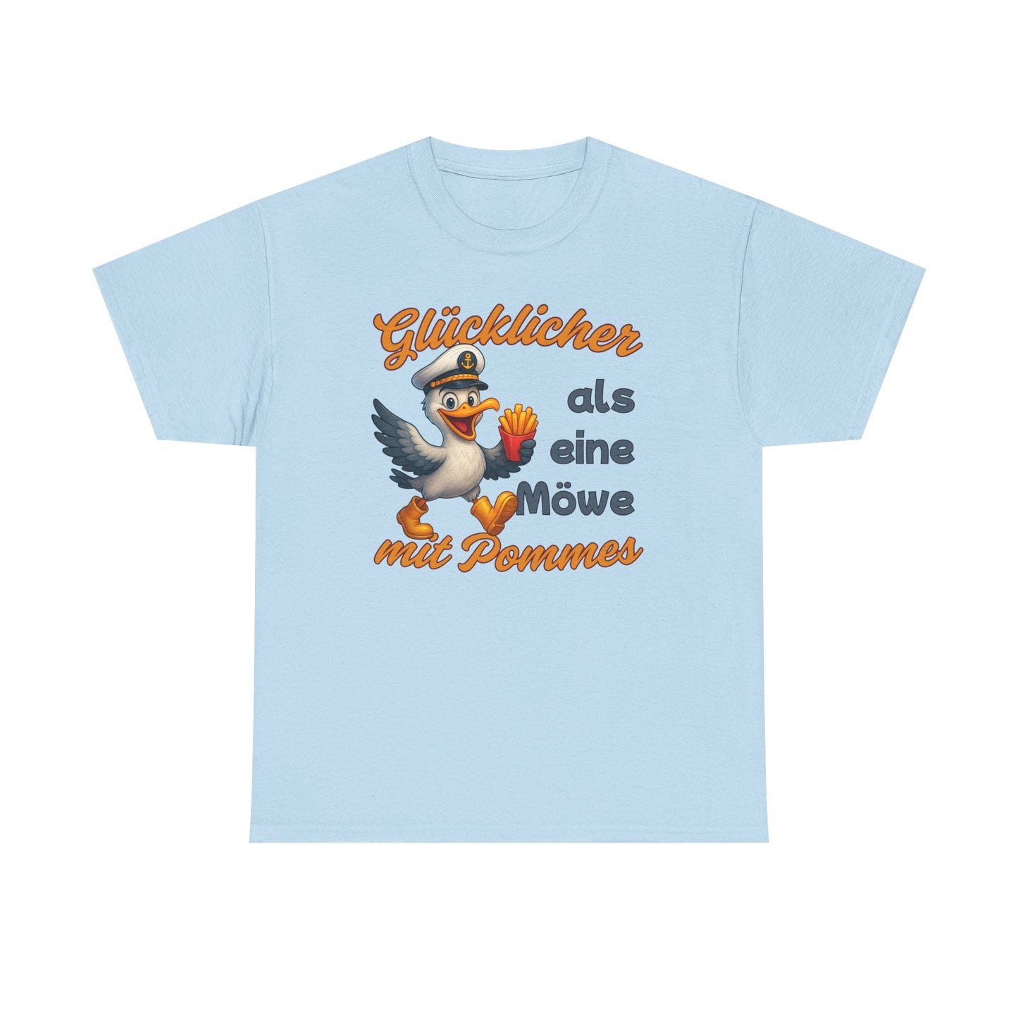 Partnerlook T-Shirt "Pommesdieb Möwe Kapitän" S-5XL