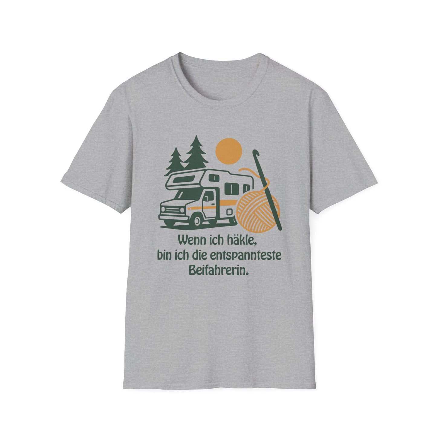 Premium T-Shirt "Wohnmobil & häkeln" S-4XL