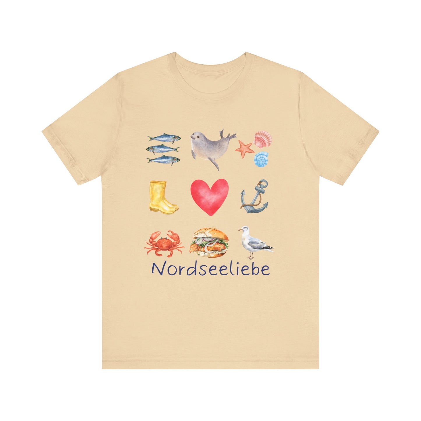 Jersey T-Shirt "Nordseeliebe" XS-2XL