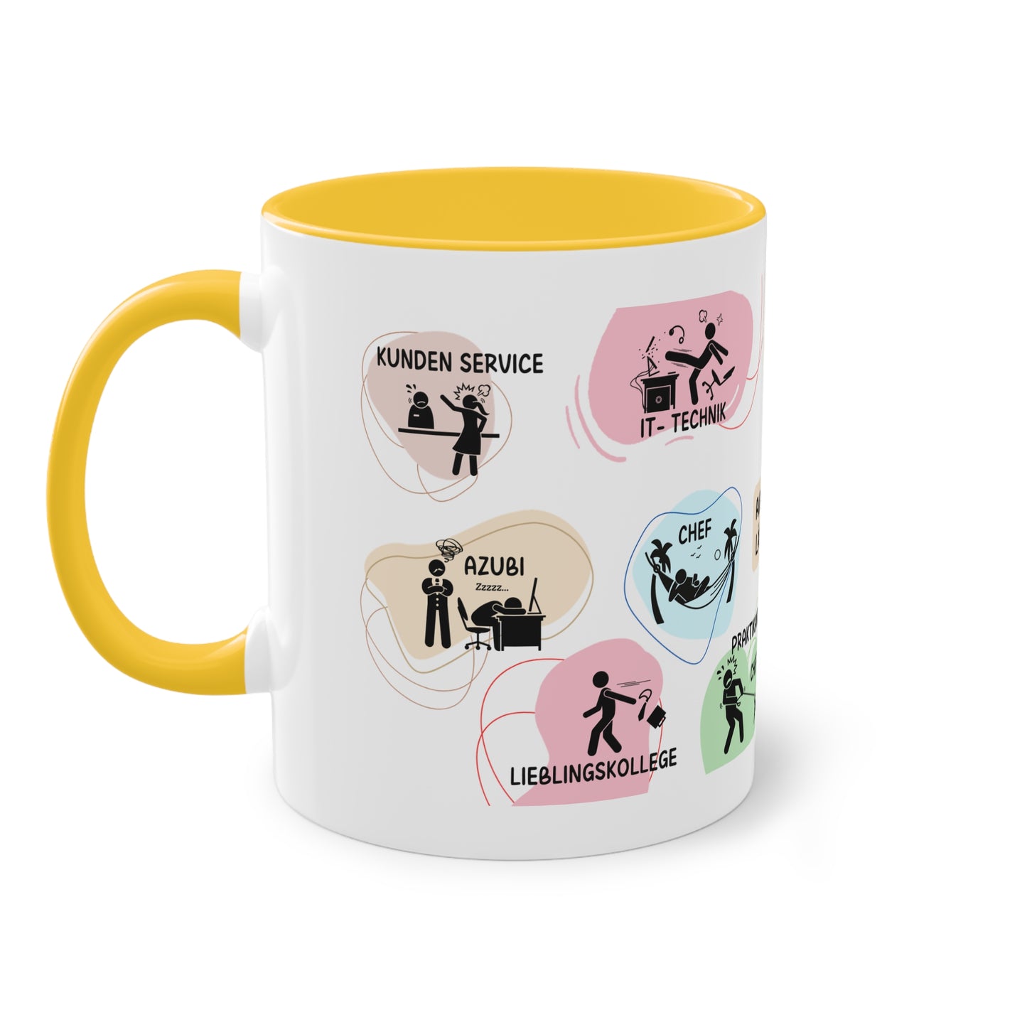 Tasse "Auf der Arbeit läuft es rund"
