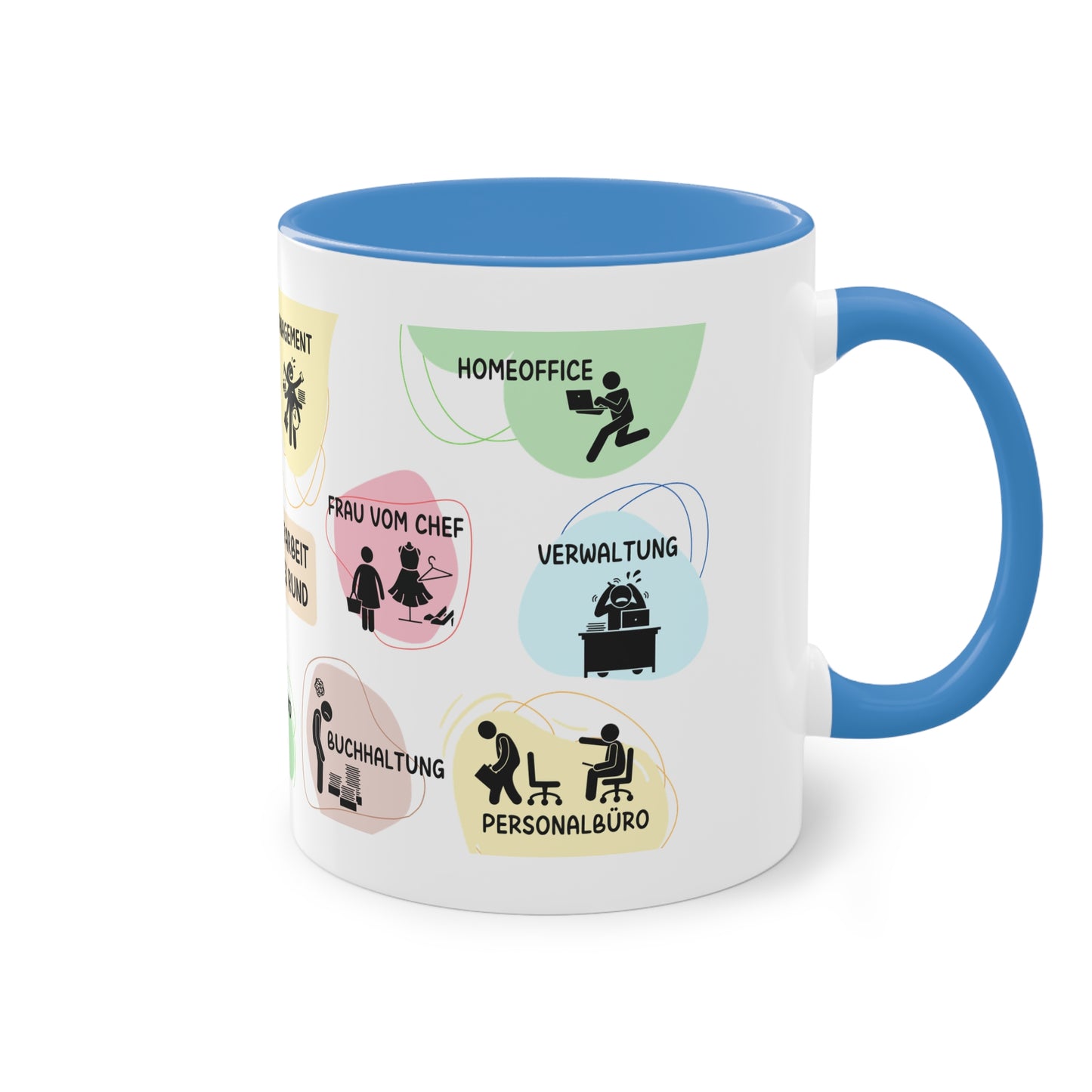 Tasse "Auf der Arbeit läuft es rund"
