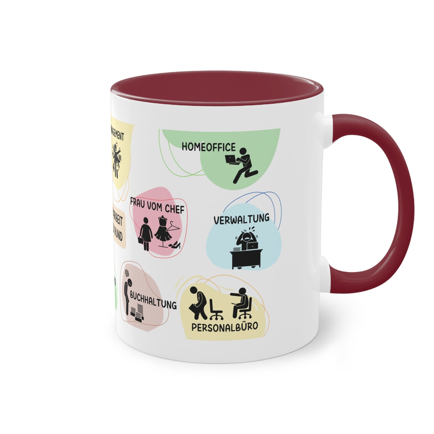 Tasse "Auf der Arbeit läuft es rund"