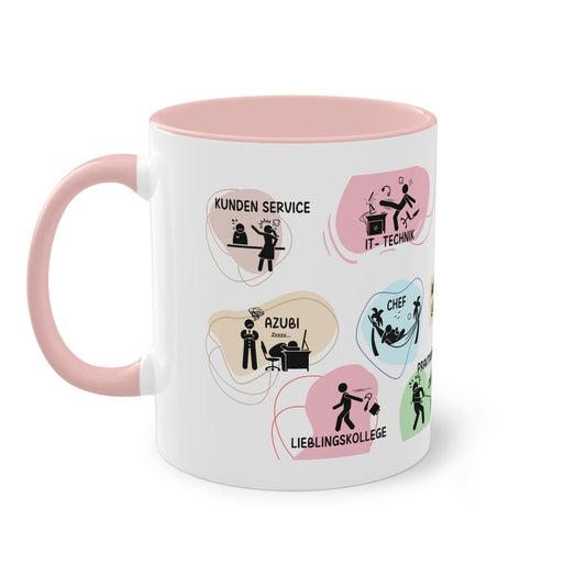 Tasse "Auf der Arbeit läuft es rund"