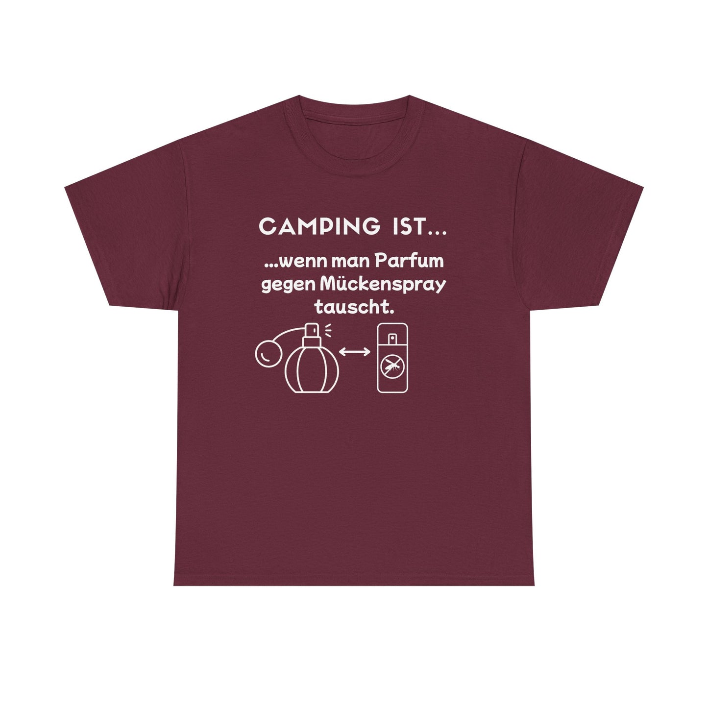 T-Shirt "Camping ist..."- Parfum S-5XL