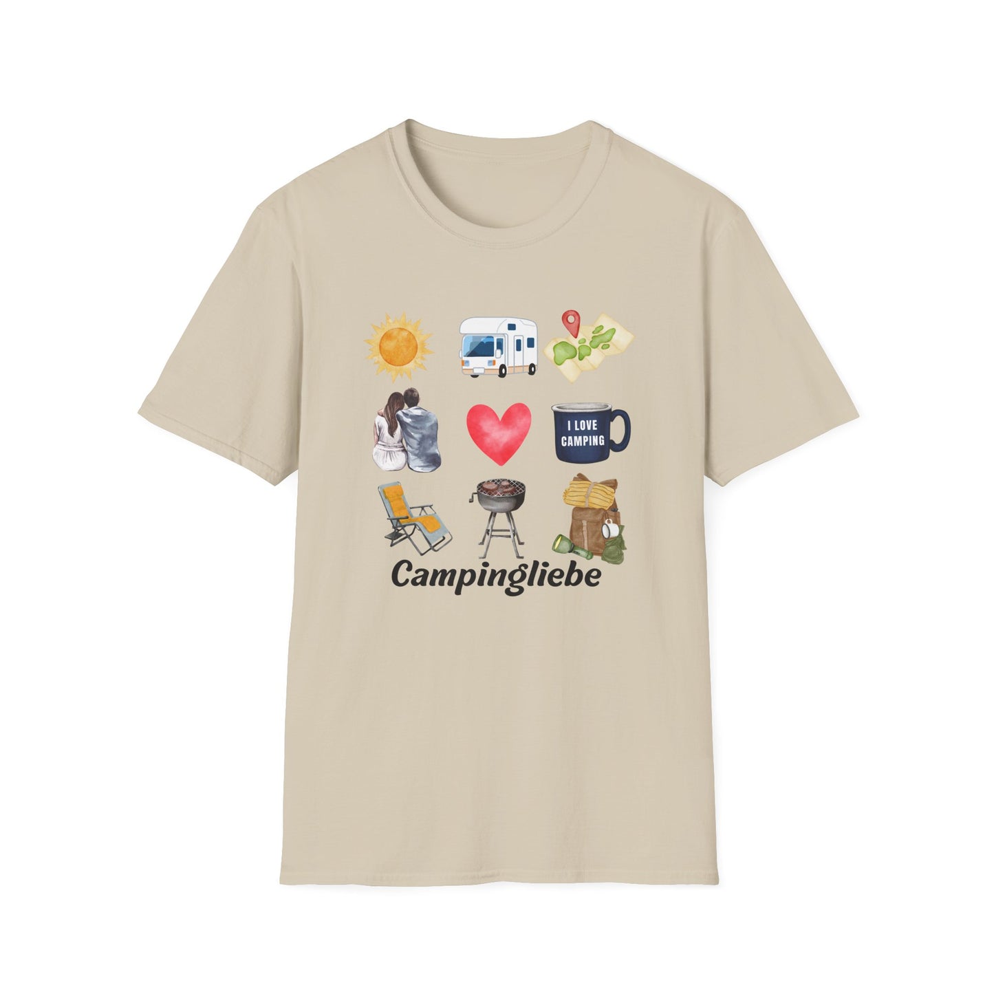 Premium T-Shirt "Campingliebe" bis 5XL