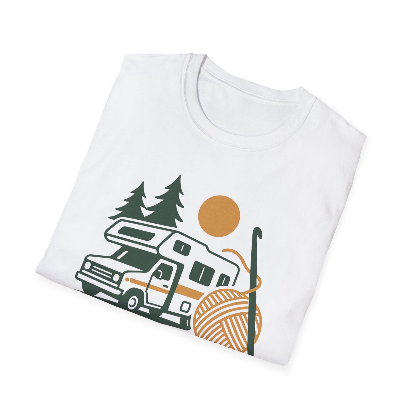 Premium T-Shirt "Wohnmobil & häkeln" S-4XL