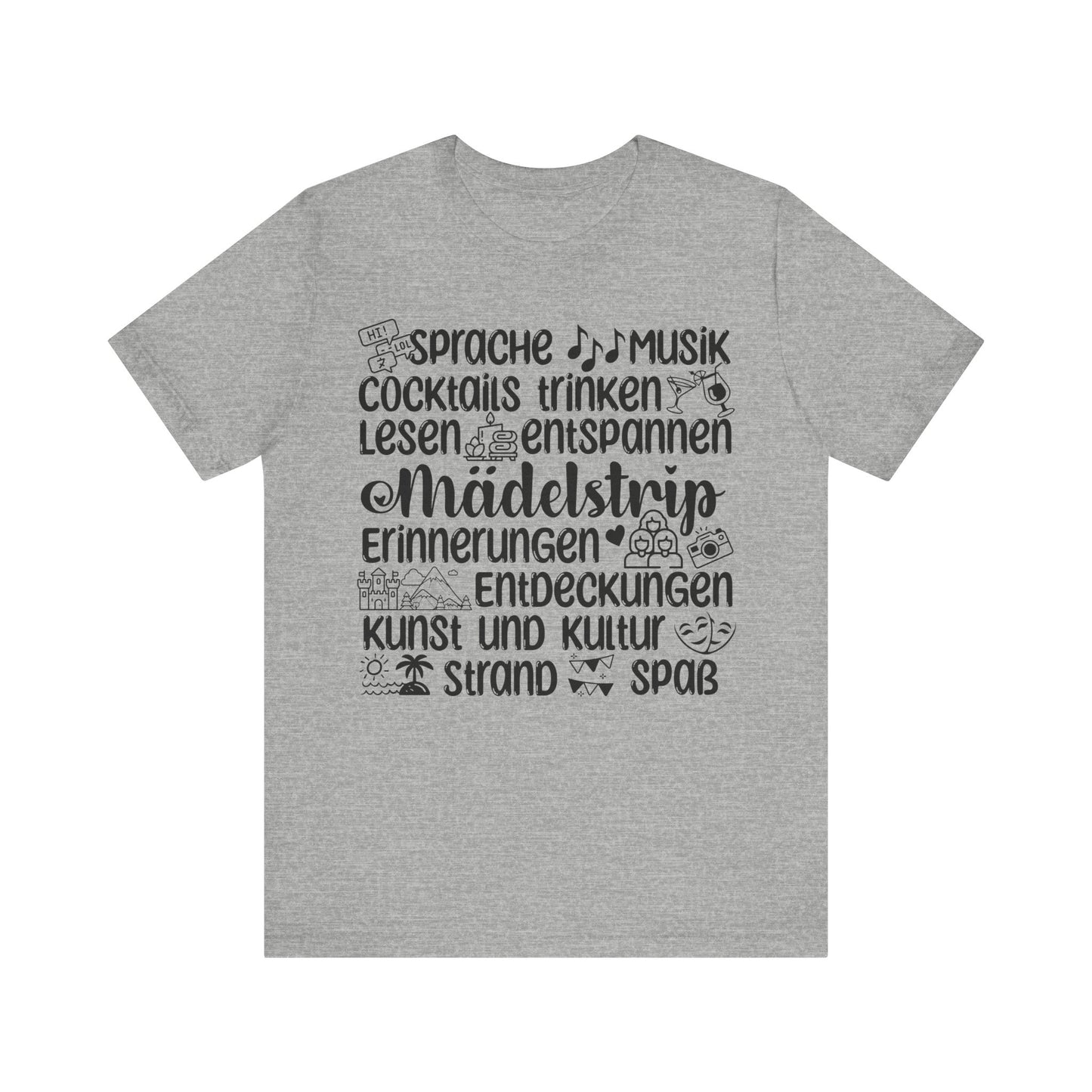 Jersey T-Shirt "Mädelstrip-zeitlos" XS-3XL